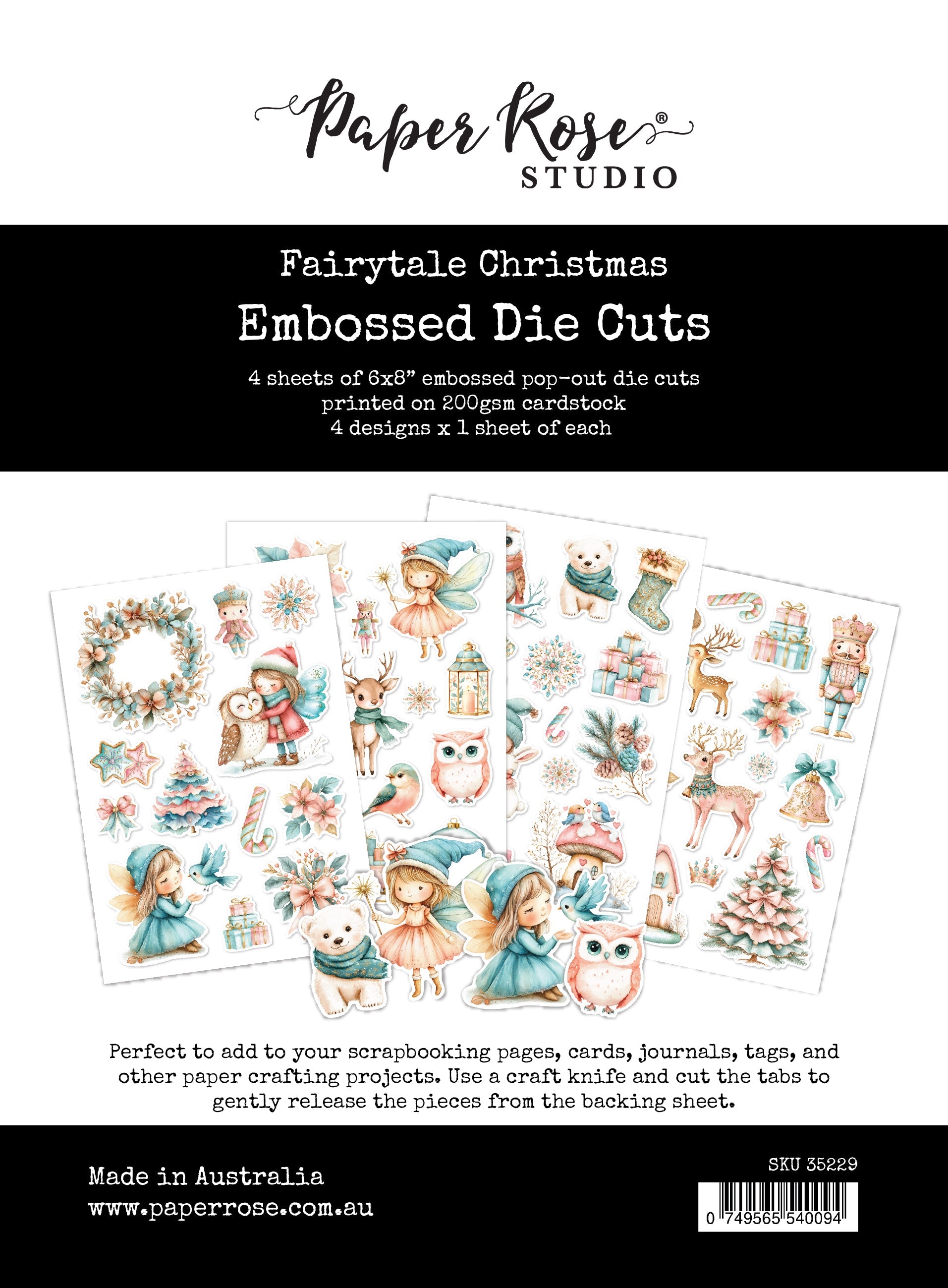 Fairytale Christmas Embossed Die Cuts 35229