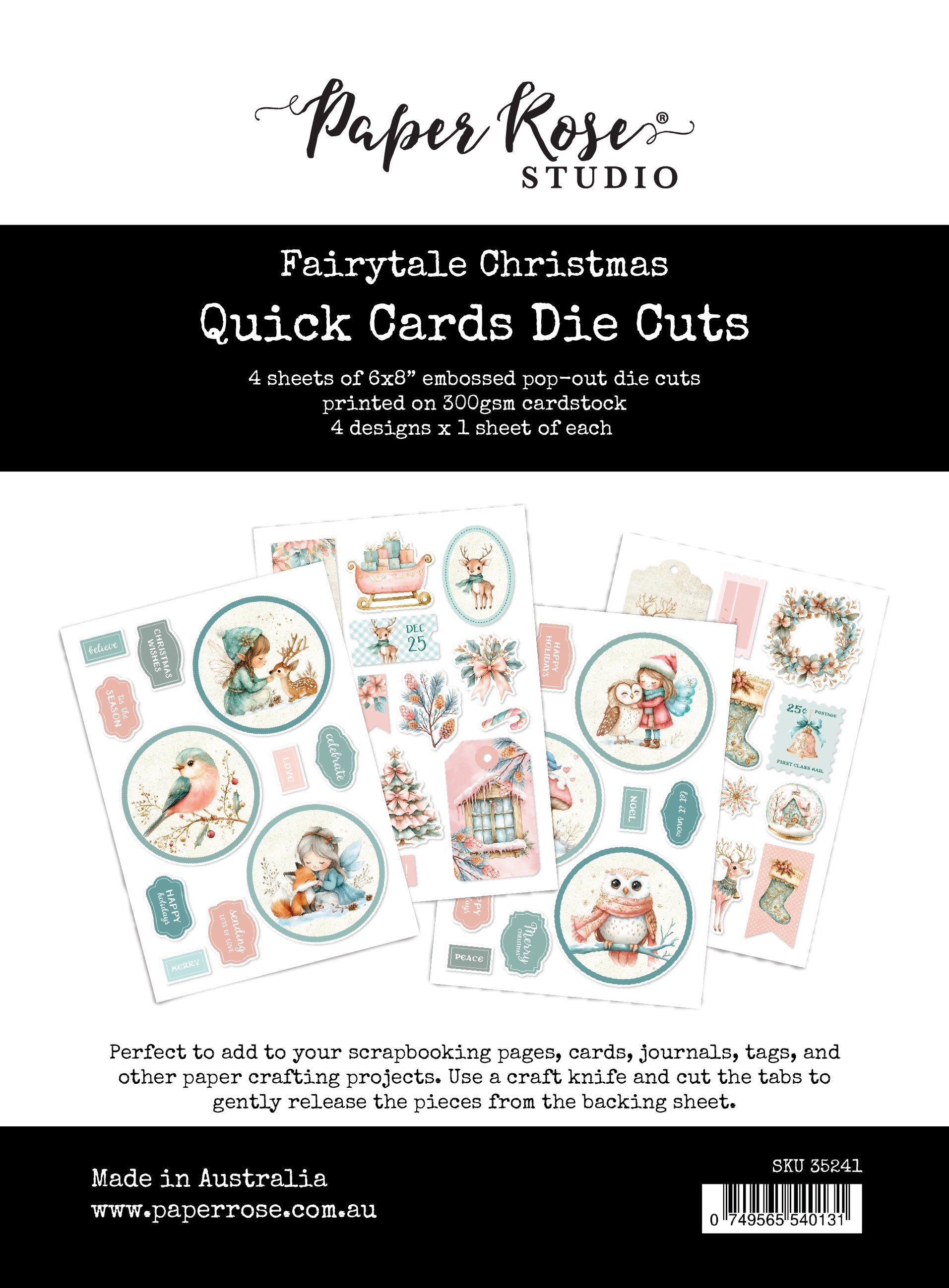 Fairytale Christmas Quick Card Die Cuts 35241