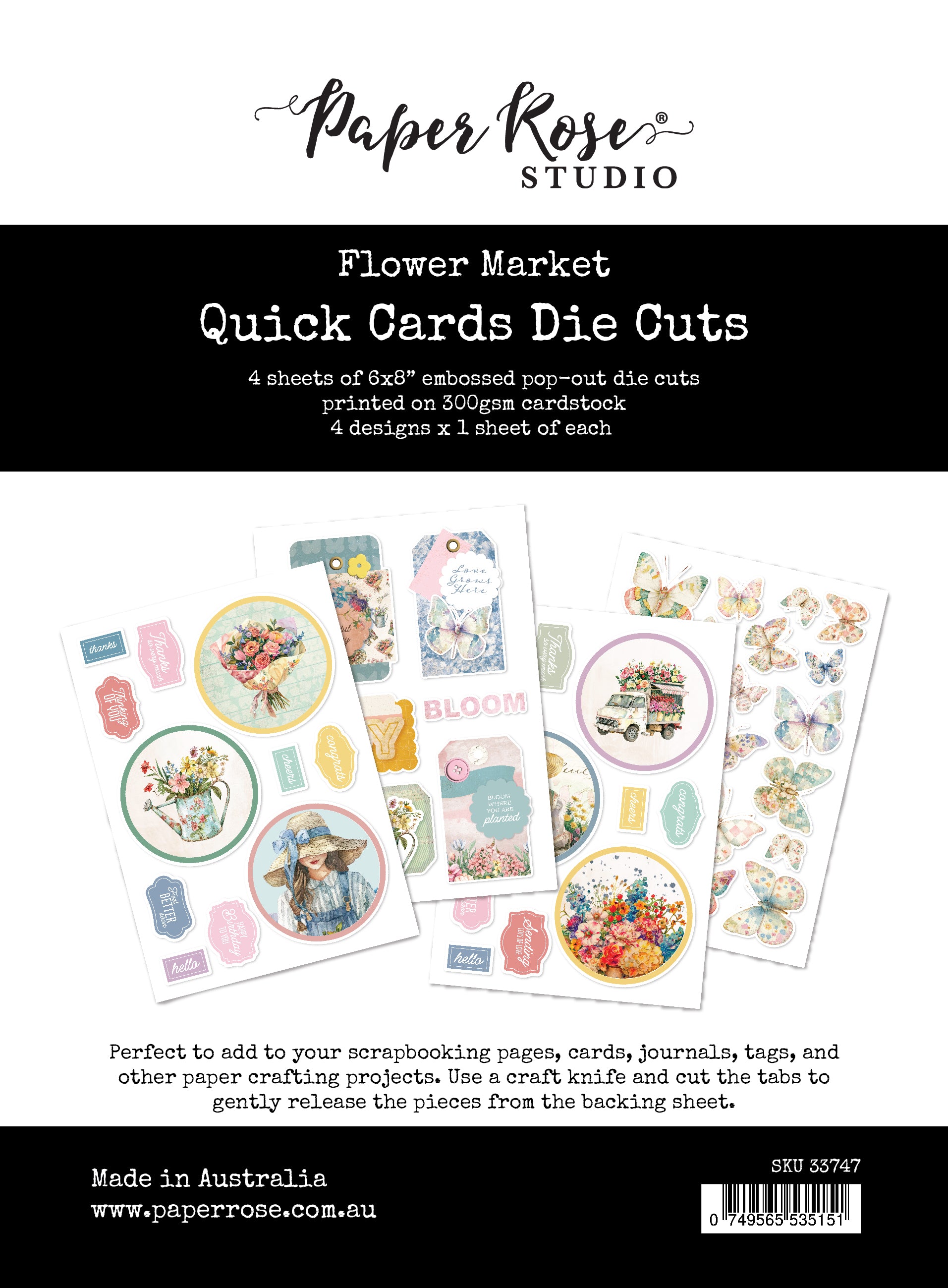 Flower Shoppe Quick Cards Die Cuts 33747