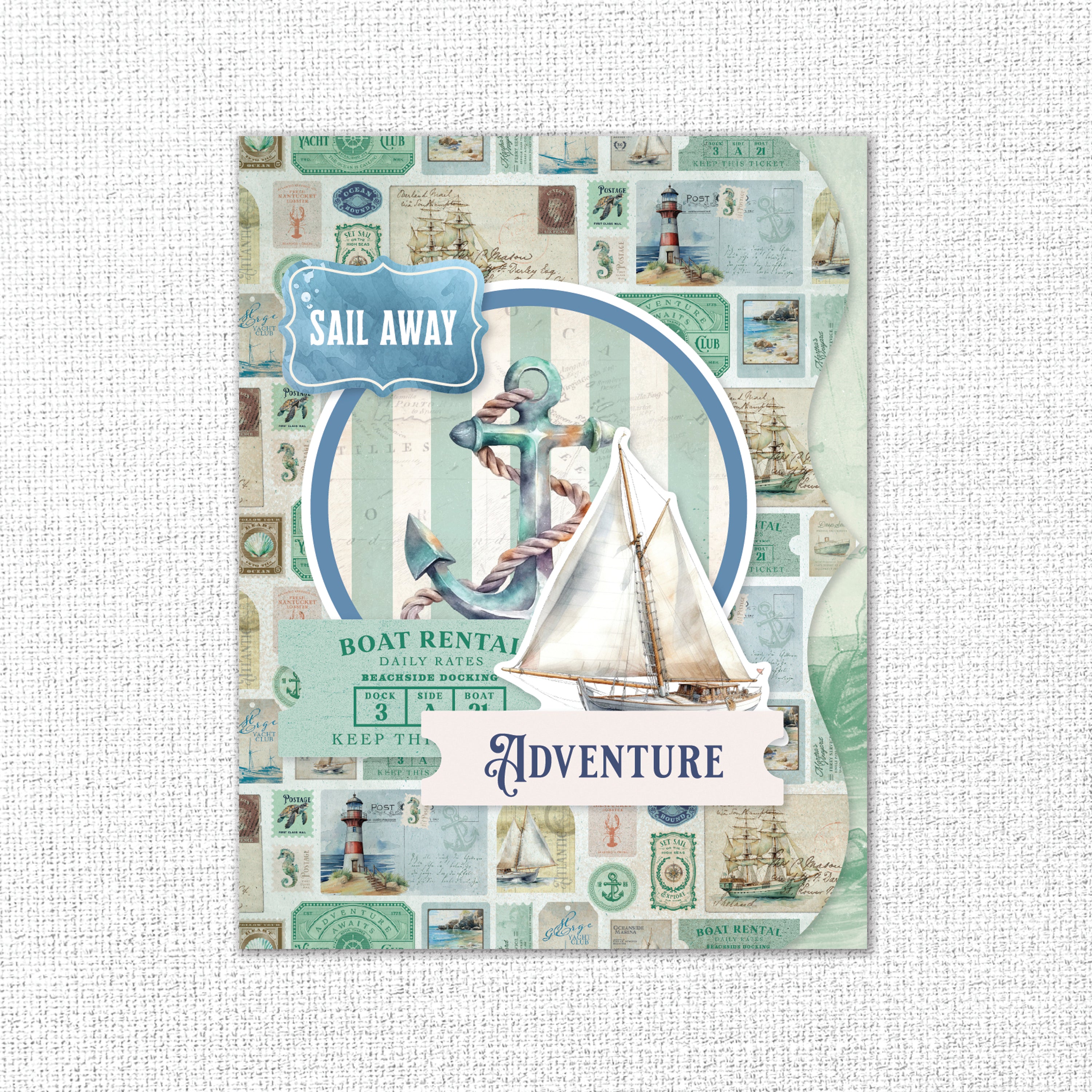 Seaside Memories 8.5x11" Mini Folio Kit 35353