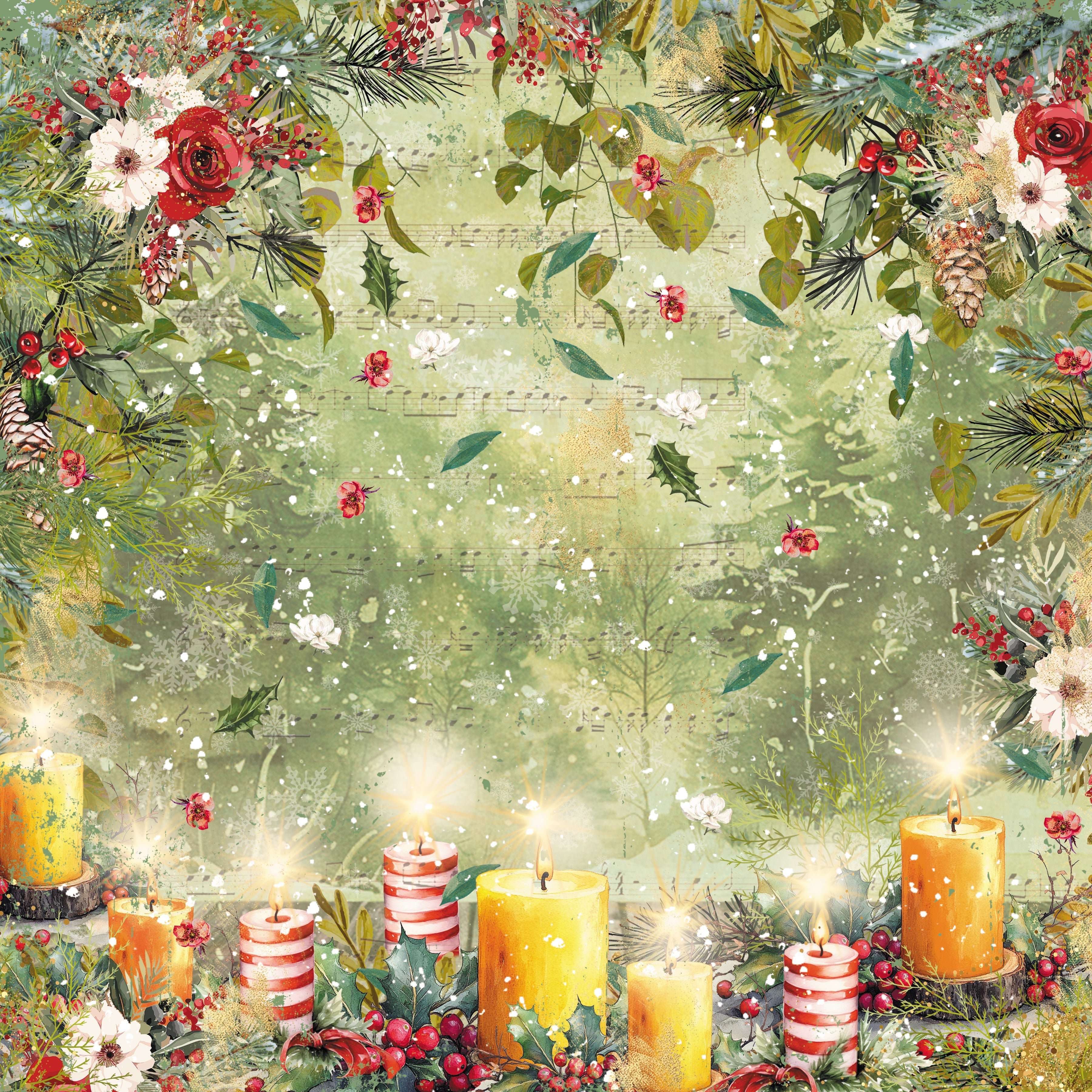 Christmas by Candlelight 6” x 6” Paper Pad
