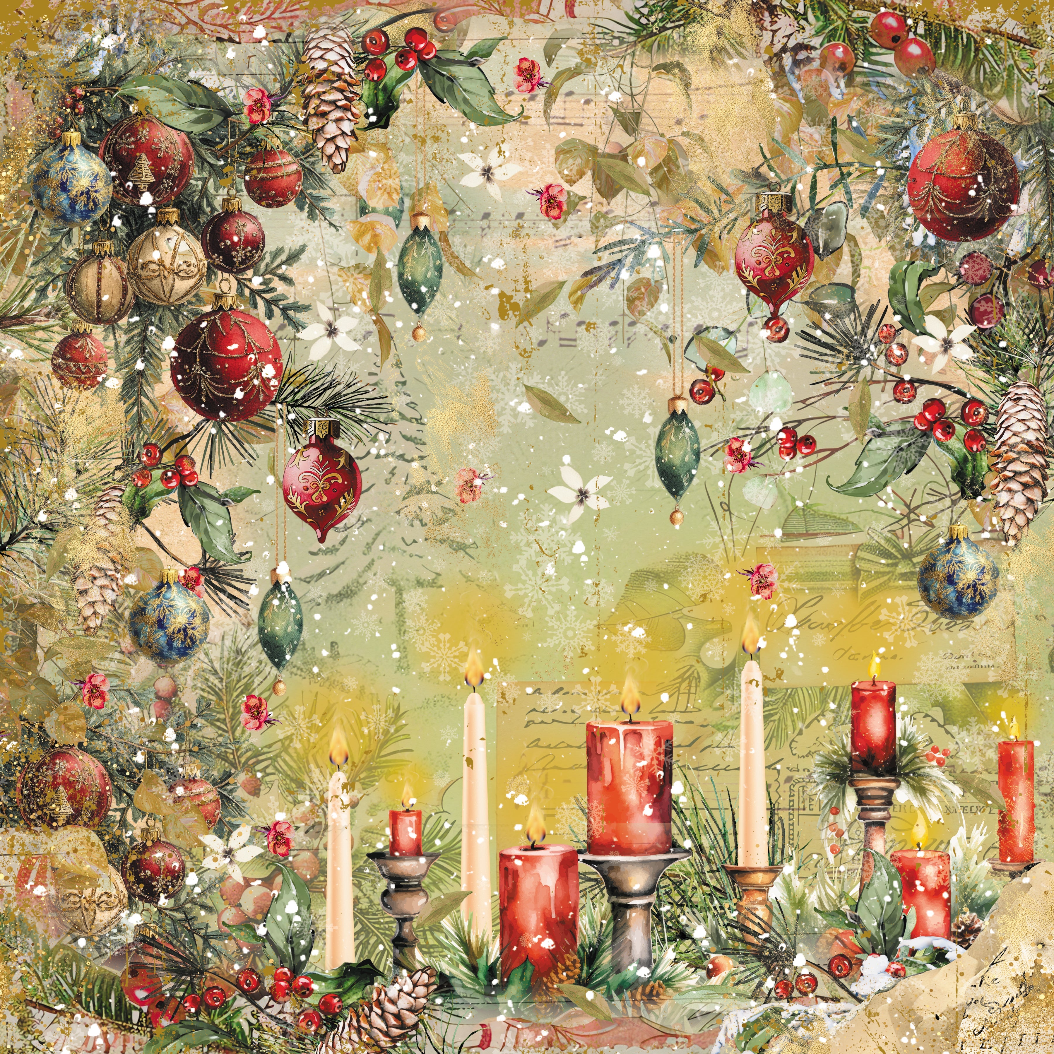 Christmas by Candlelight 6” x 6” Paper Pad