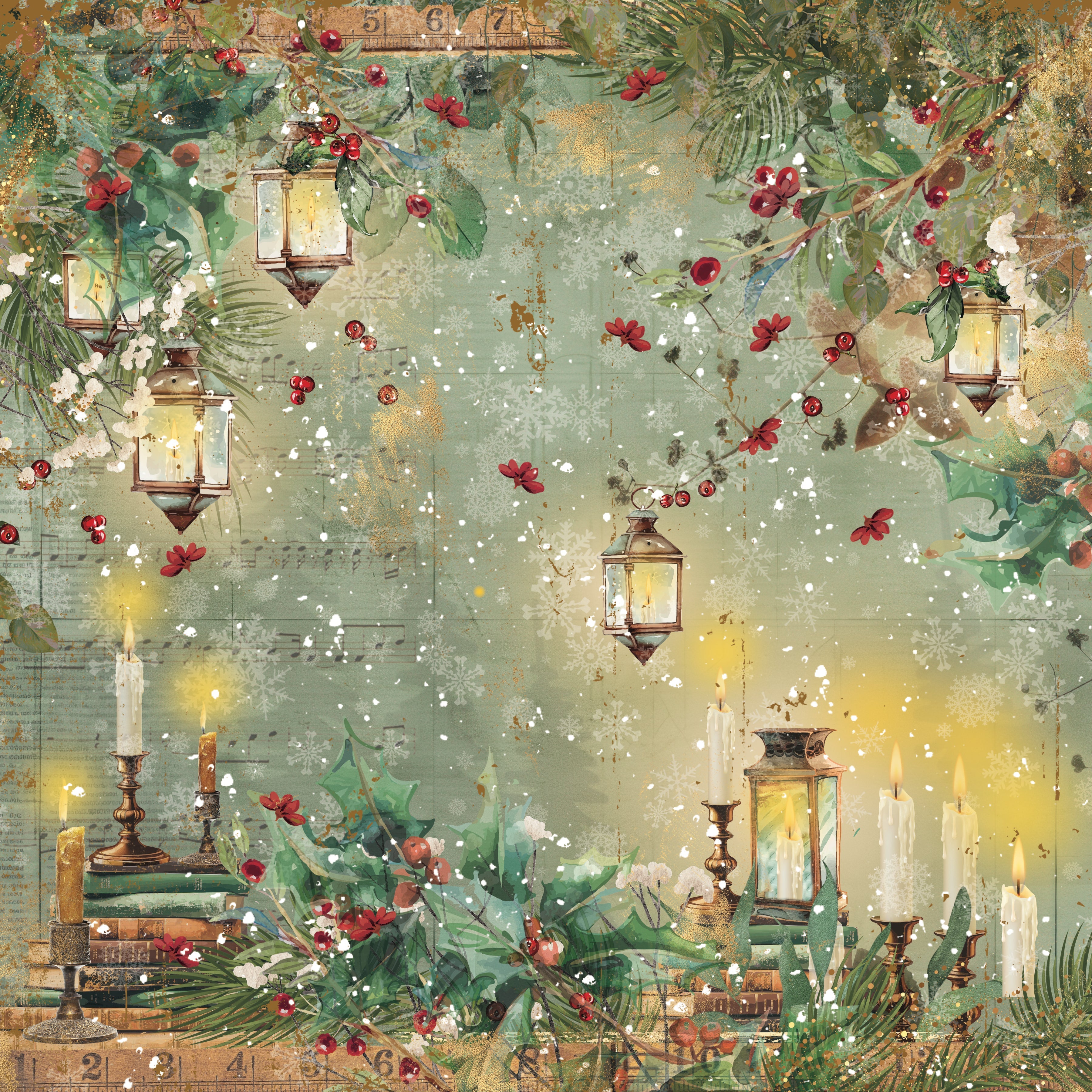 Christmas by Candlelight 6” x 6” Paper Pad
