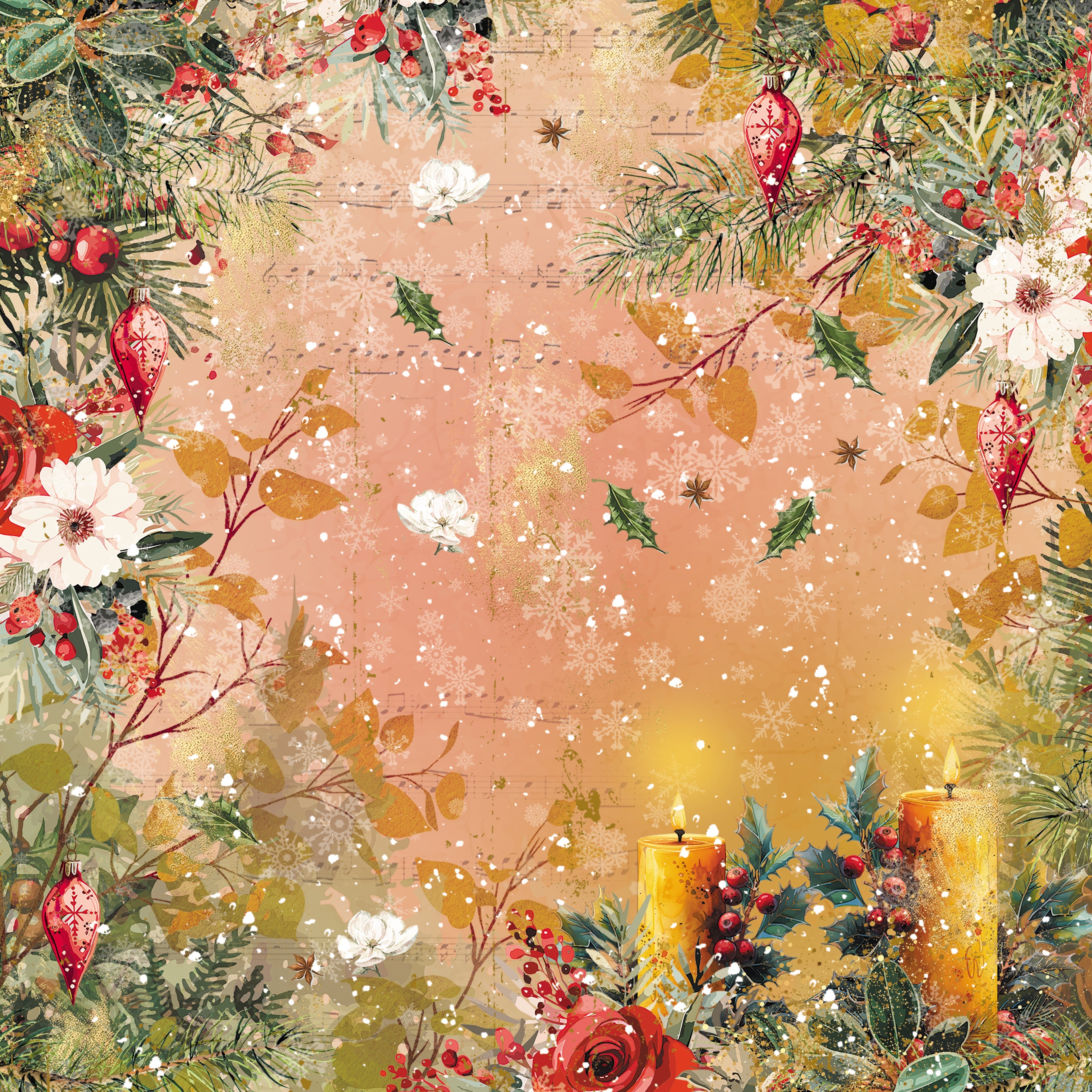 Christmas by Candlelight 6” x 6” Paper Pad