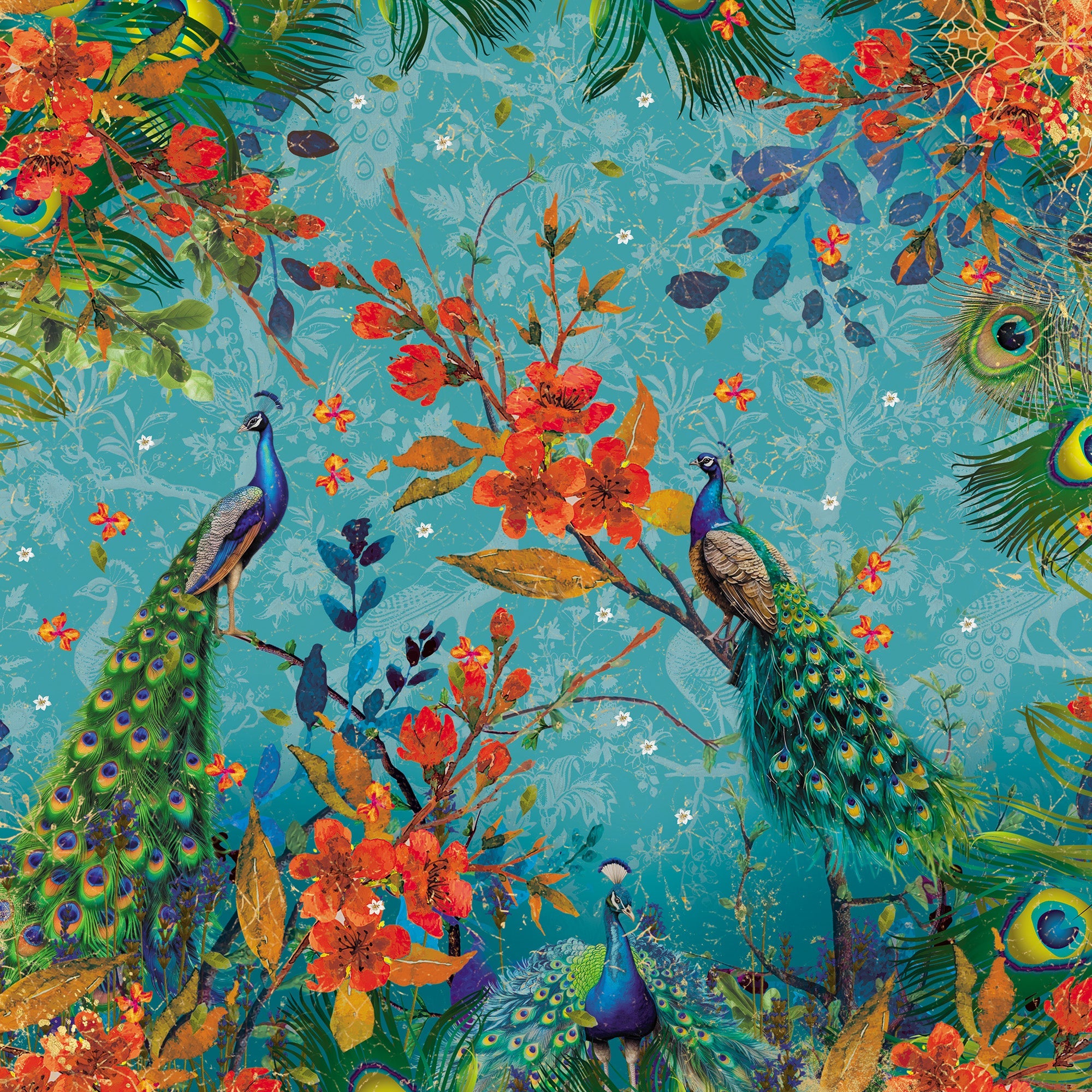 Graceful Plumes Paper Pad 12”x12”