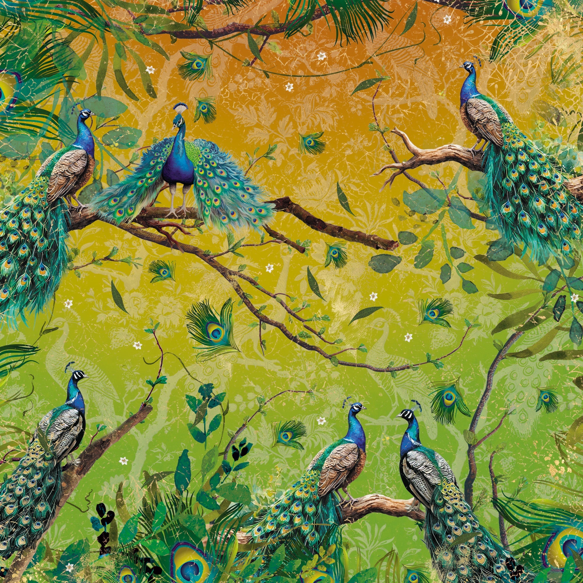 Graceful Plumes Paper Pad 6”x6”