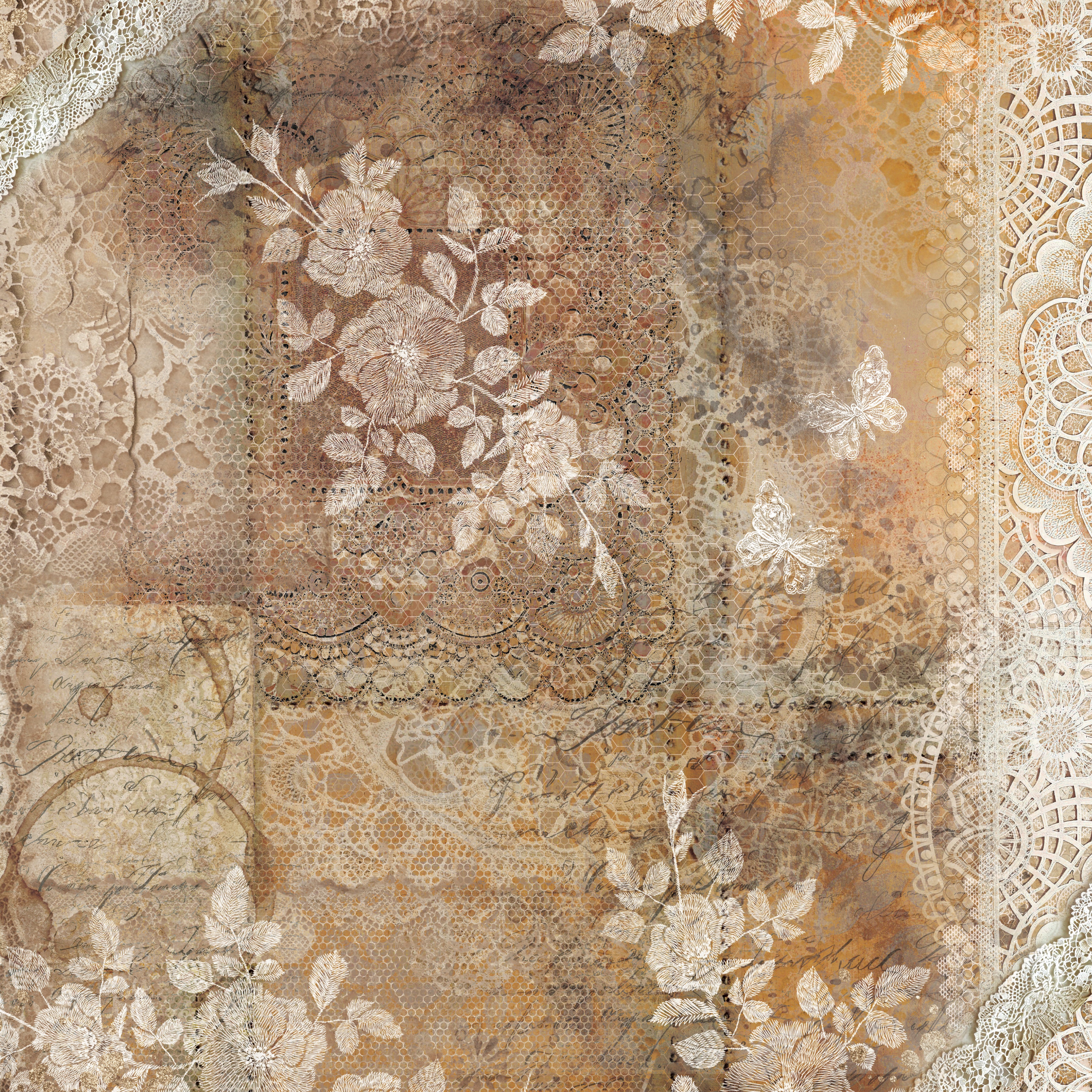 Sara Signature Antique Lace - 6" x 6" Paper Pad