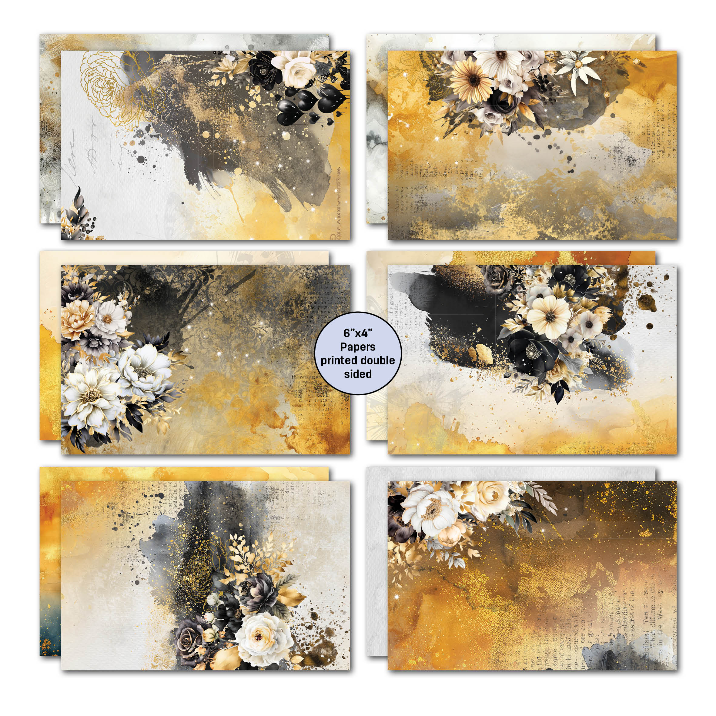3Quarter Designs Golden Ebony 6x4 Card Pack