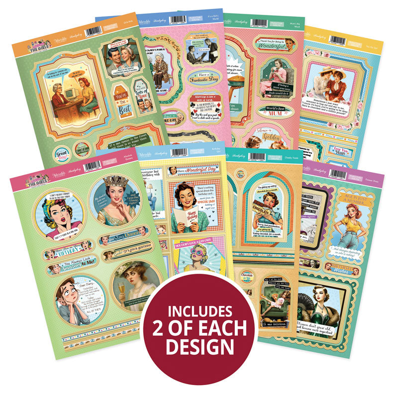 Here Come the Girls Luxury Card Toppers Kit