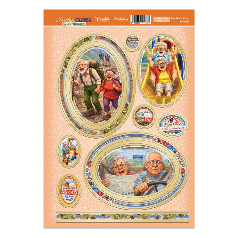 Golden Oldies - Senior Moments Topper Sheet - Not Quite Over the Hill