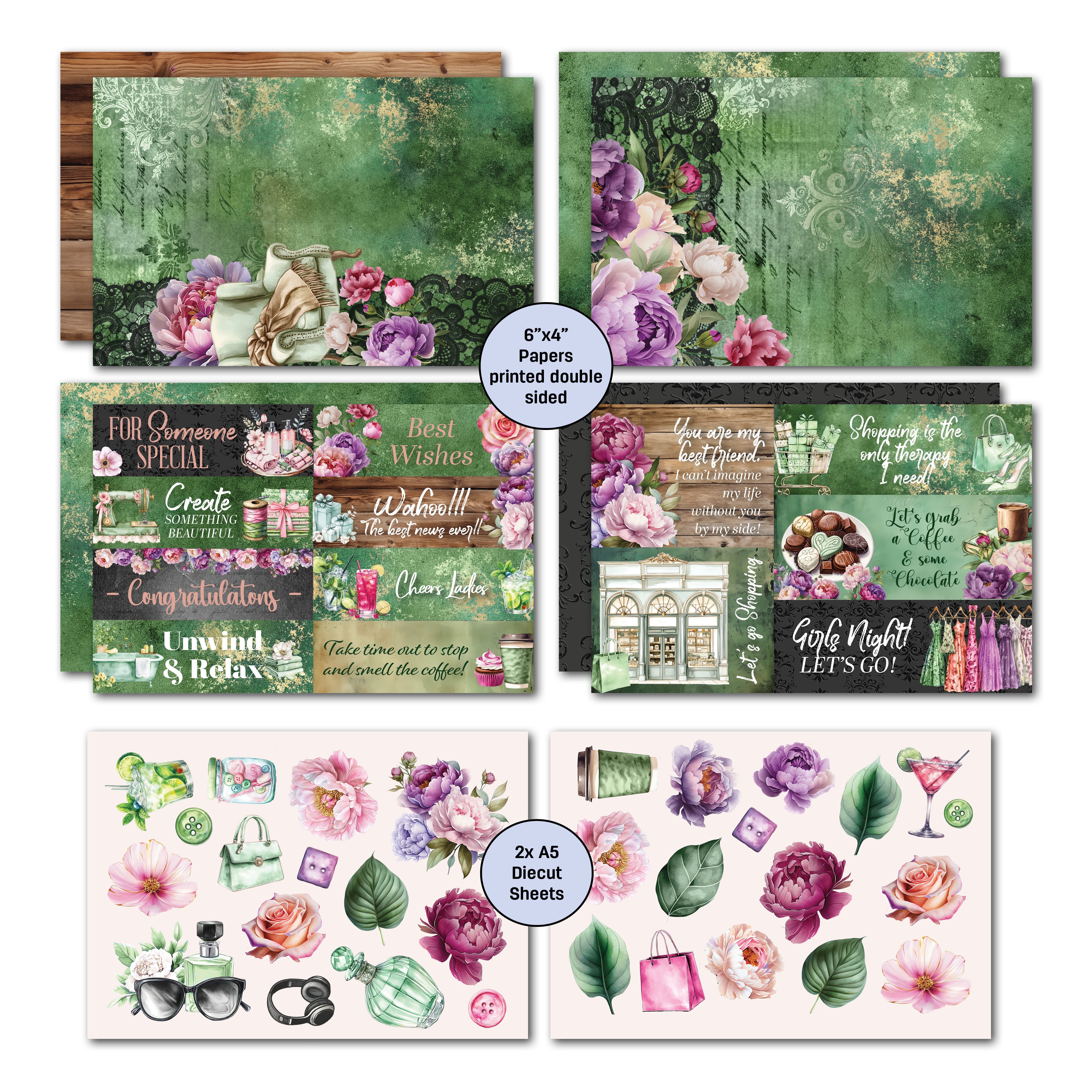 3Quarter Designs Girls Weekend 6x4 Card Pack