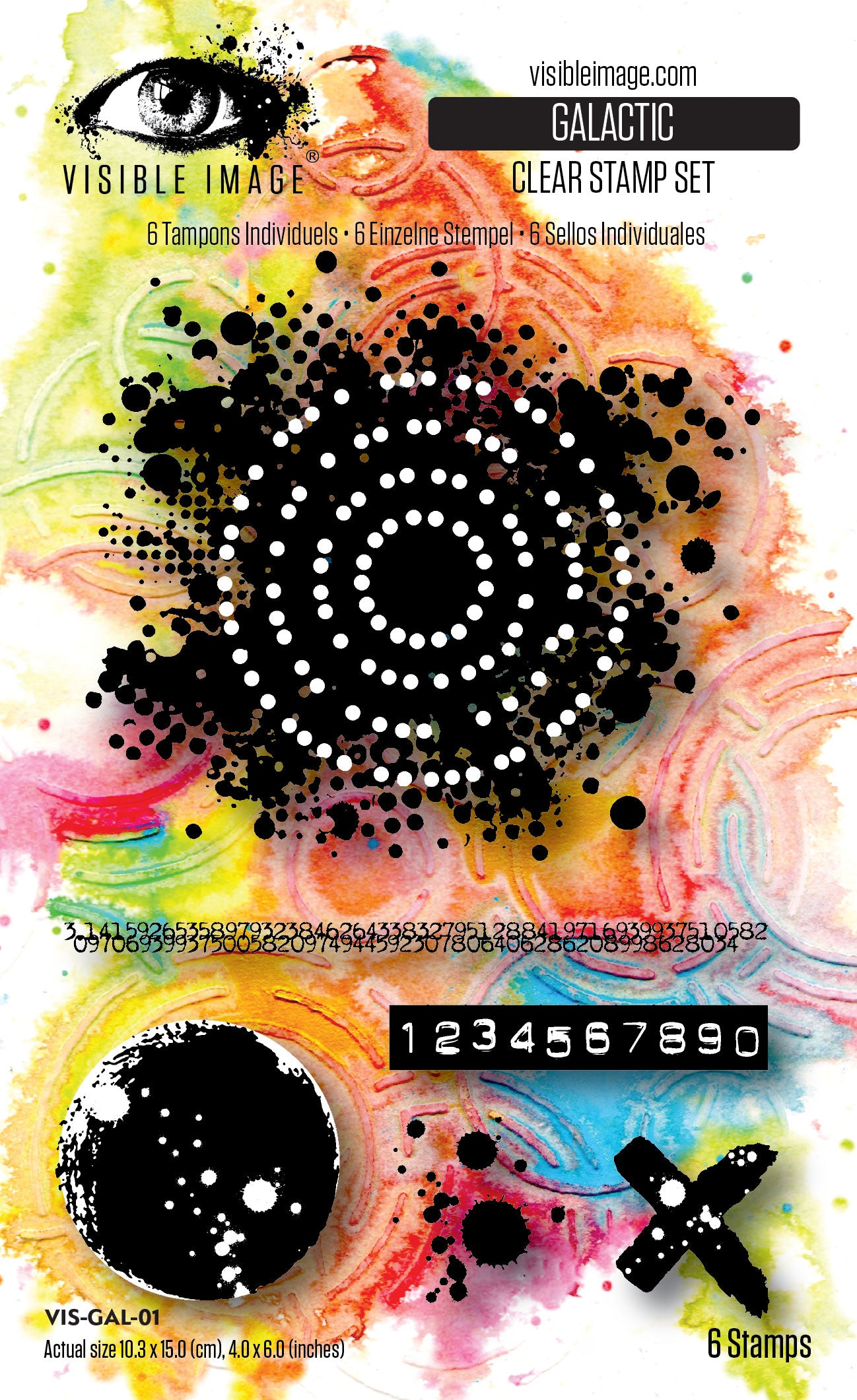 Visible Image Galactic 4in x 6in Stamp Set