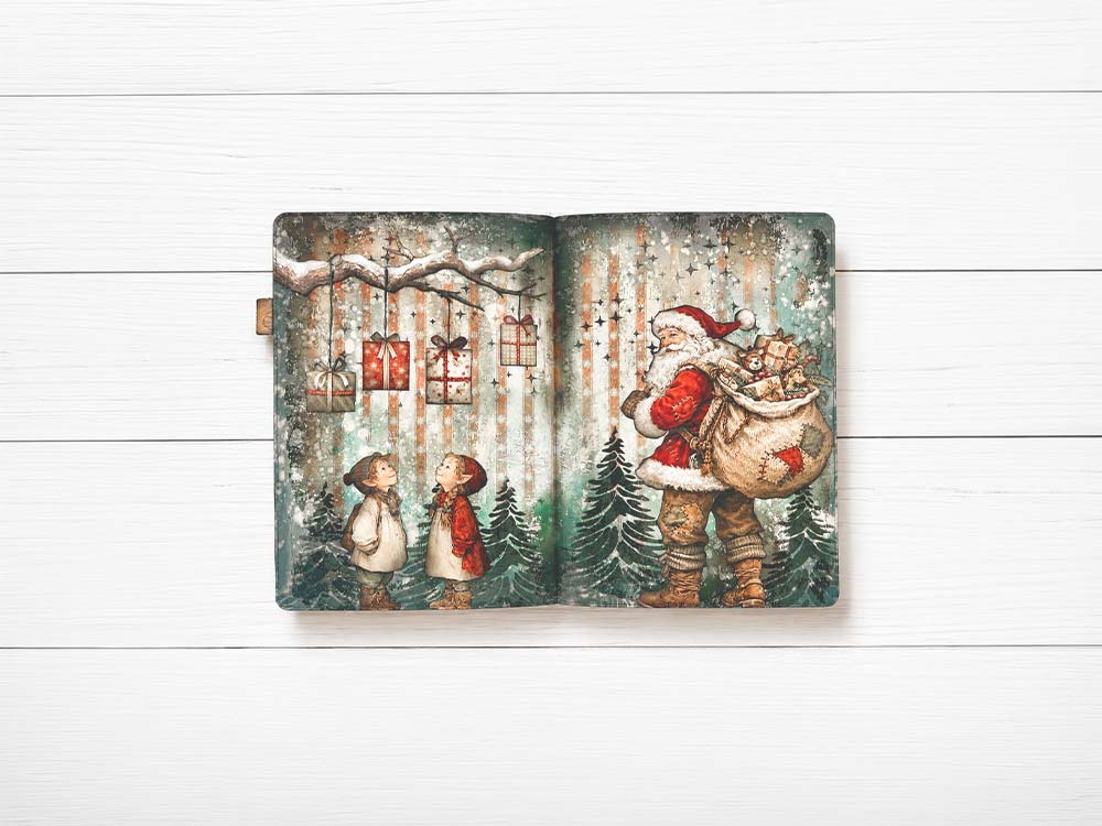 Scrapbooking Printed Pad For Art And Craft 10 Sheets cm 30.5x30.5 (12"x12") - Silent Night