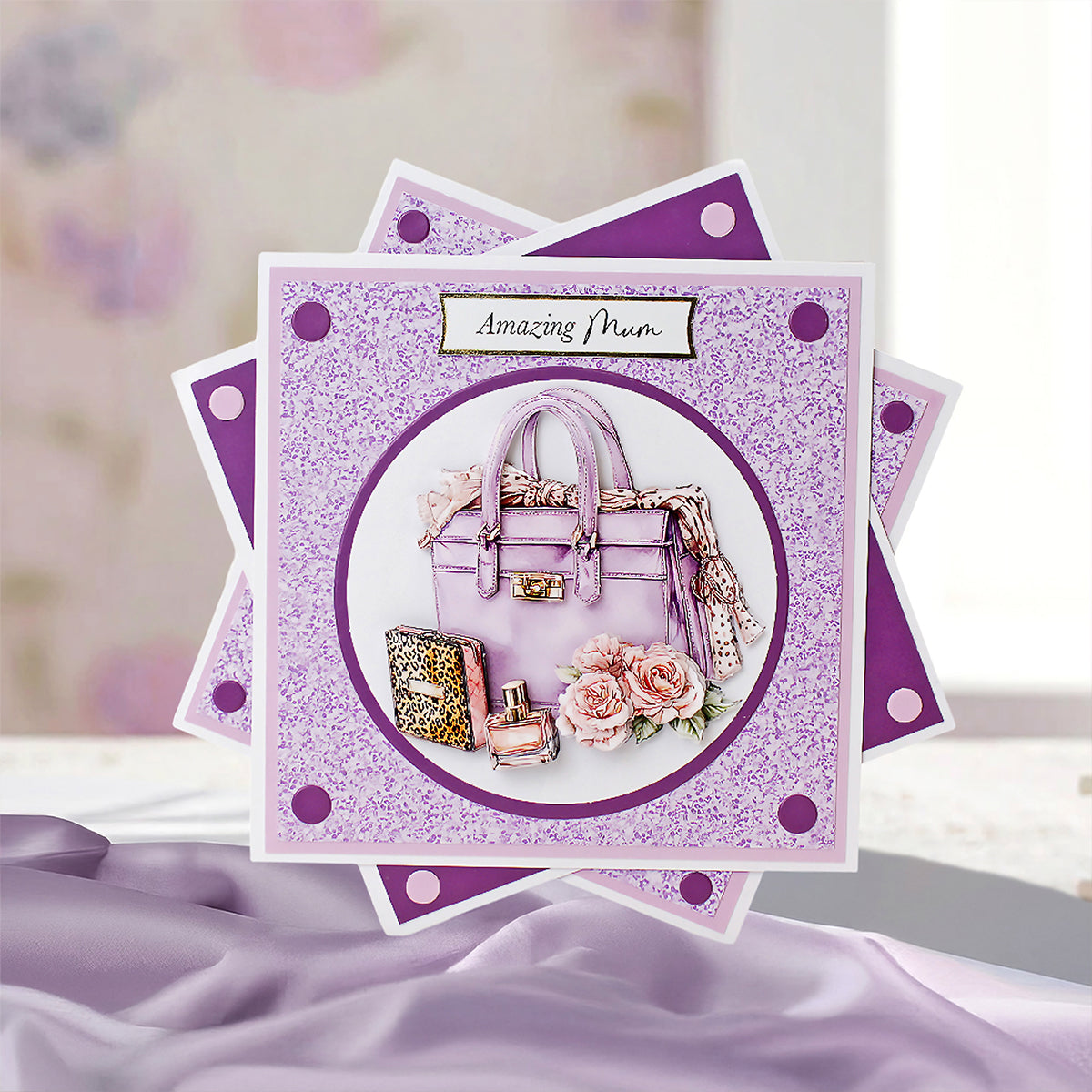 Die Cut Decoupage – Lavender Luxe Glamour (pack of 3)