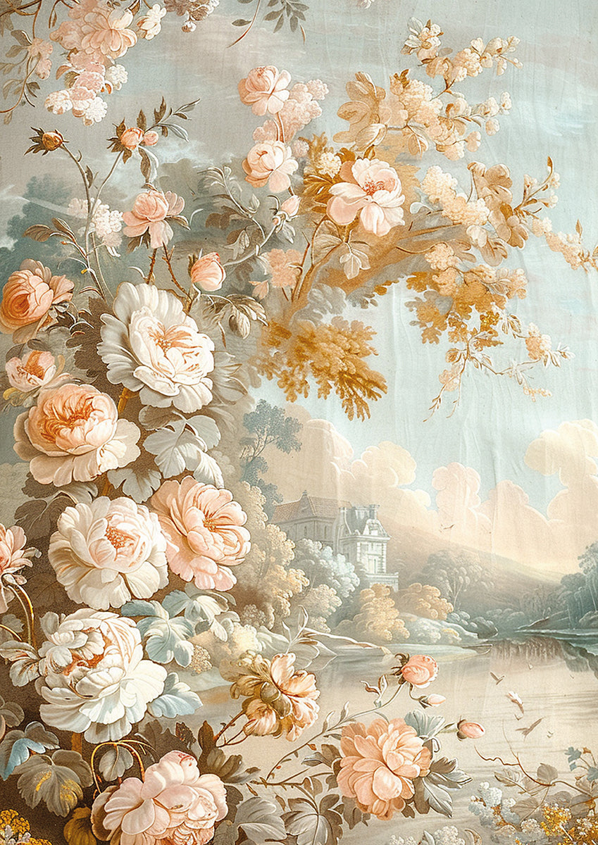 Tissue Paper A4 6/Pkg 18th Century