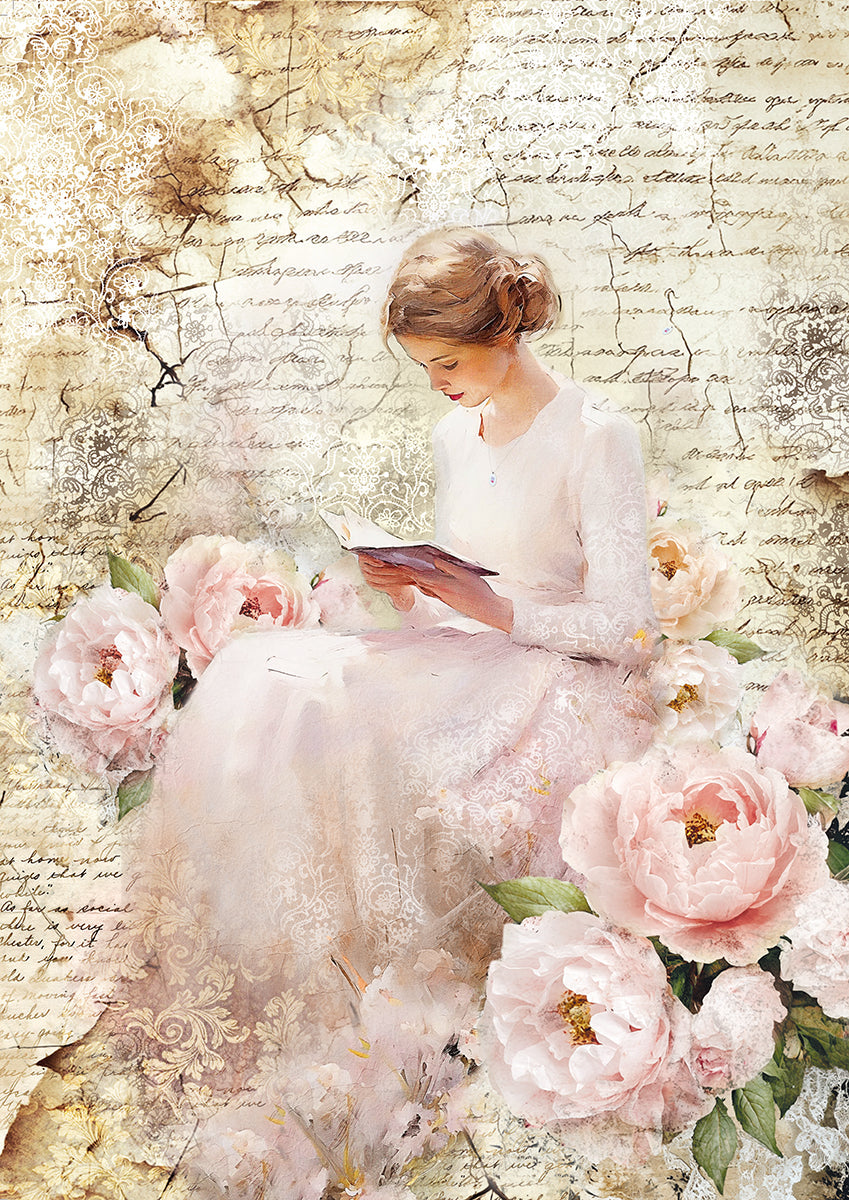 Tissue Paper A4 6/Pkg A Timeless Love