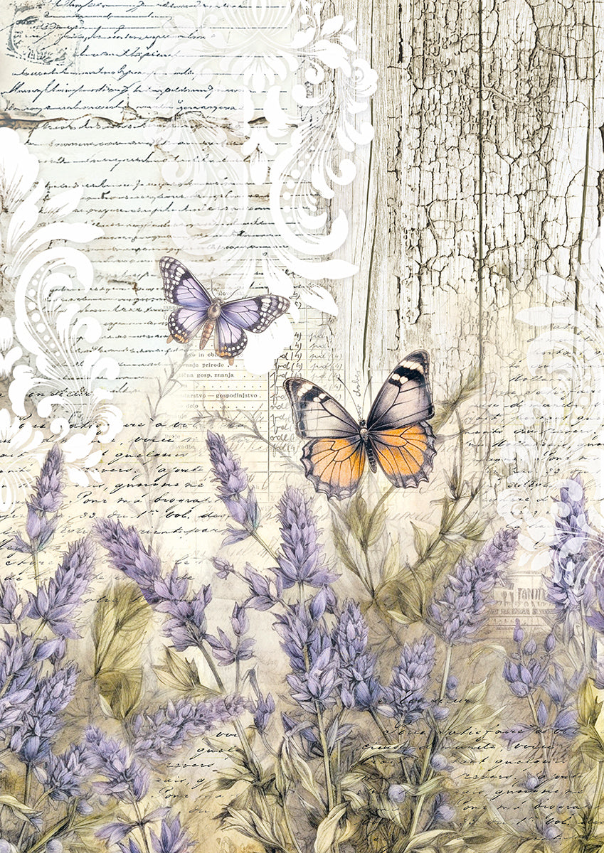 Tissue Paper A4 6/Pkg Whimsical Butterflies