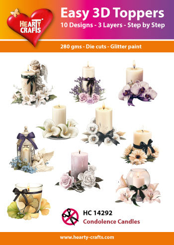 Hearty Crafts Easy 3D Topper - Condolence Candles