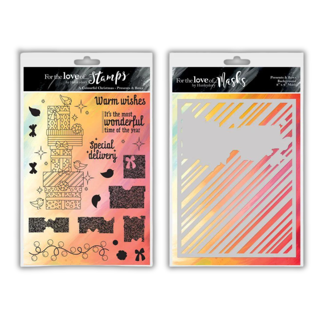 Presents & Bows Stamp & Stencil Set