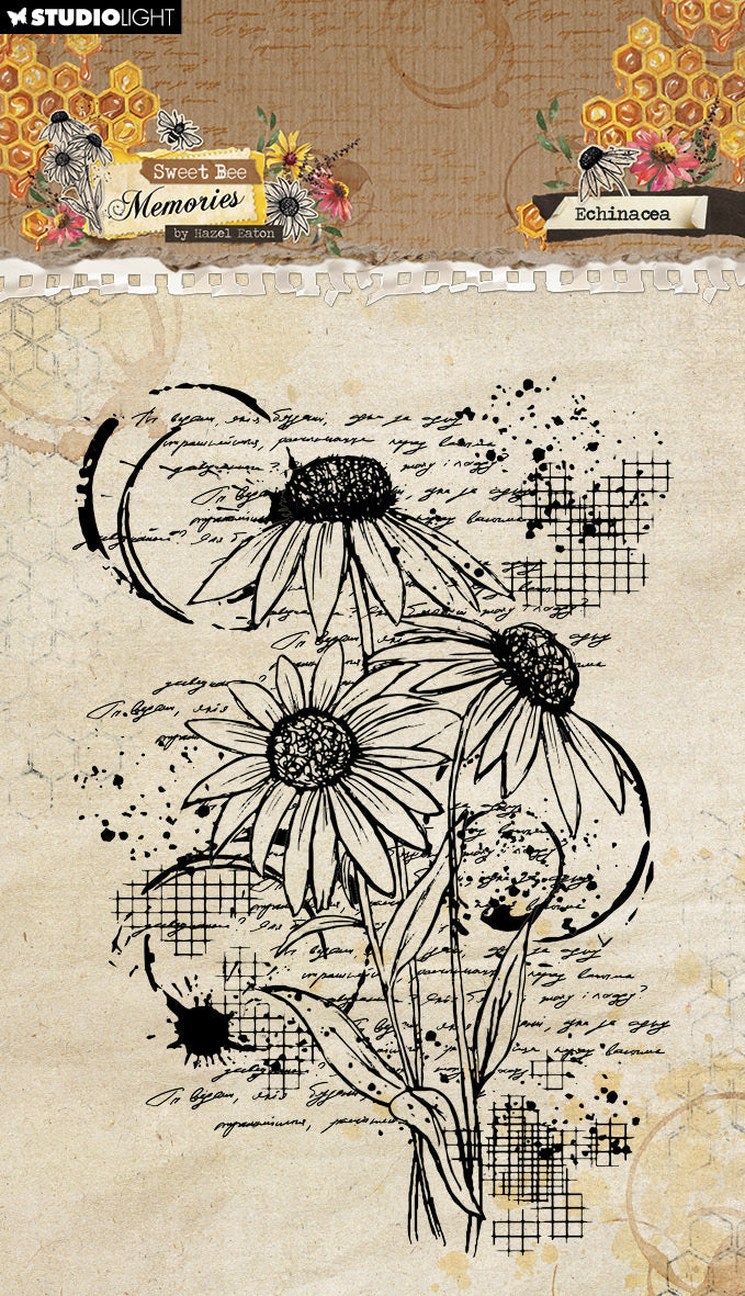 HE Clear Stamp Echinacea Sweet Bee Memories 1 PC