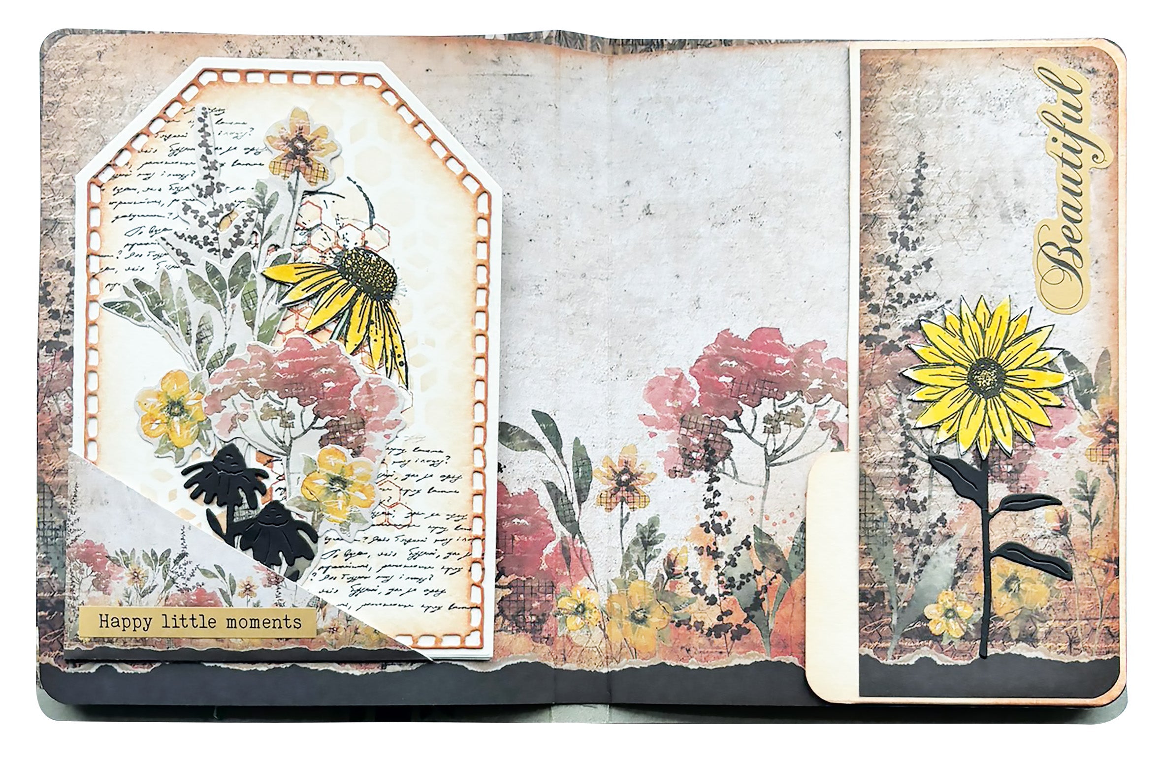 HE Clear Stamp Floral Bits Sweet Bee Memories 16 PC