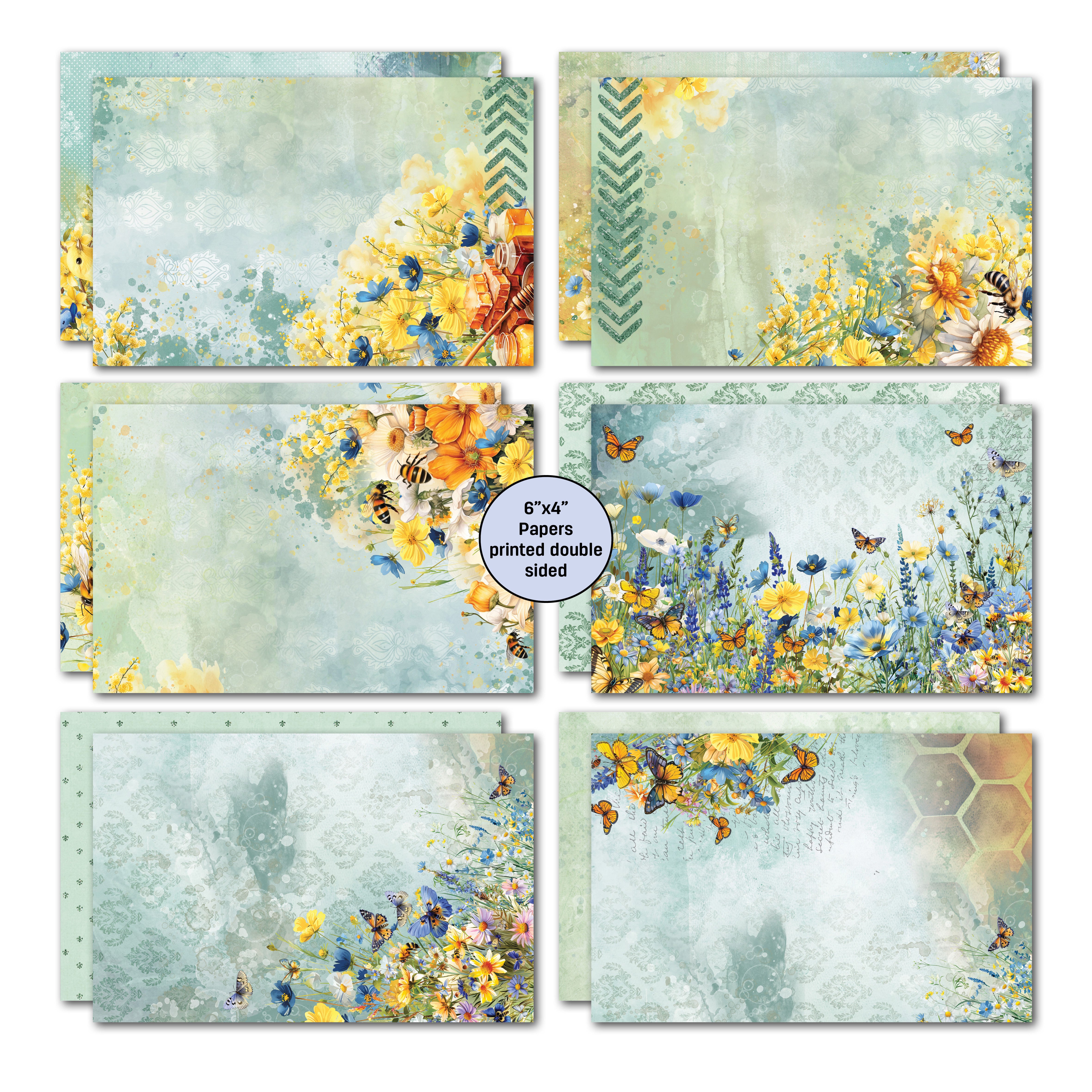 3Quarter Designs Honey Fields 6x4 Card Pack