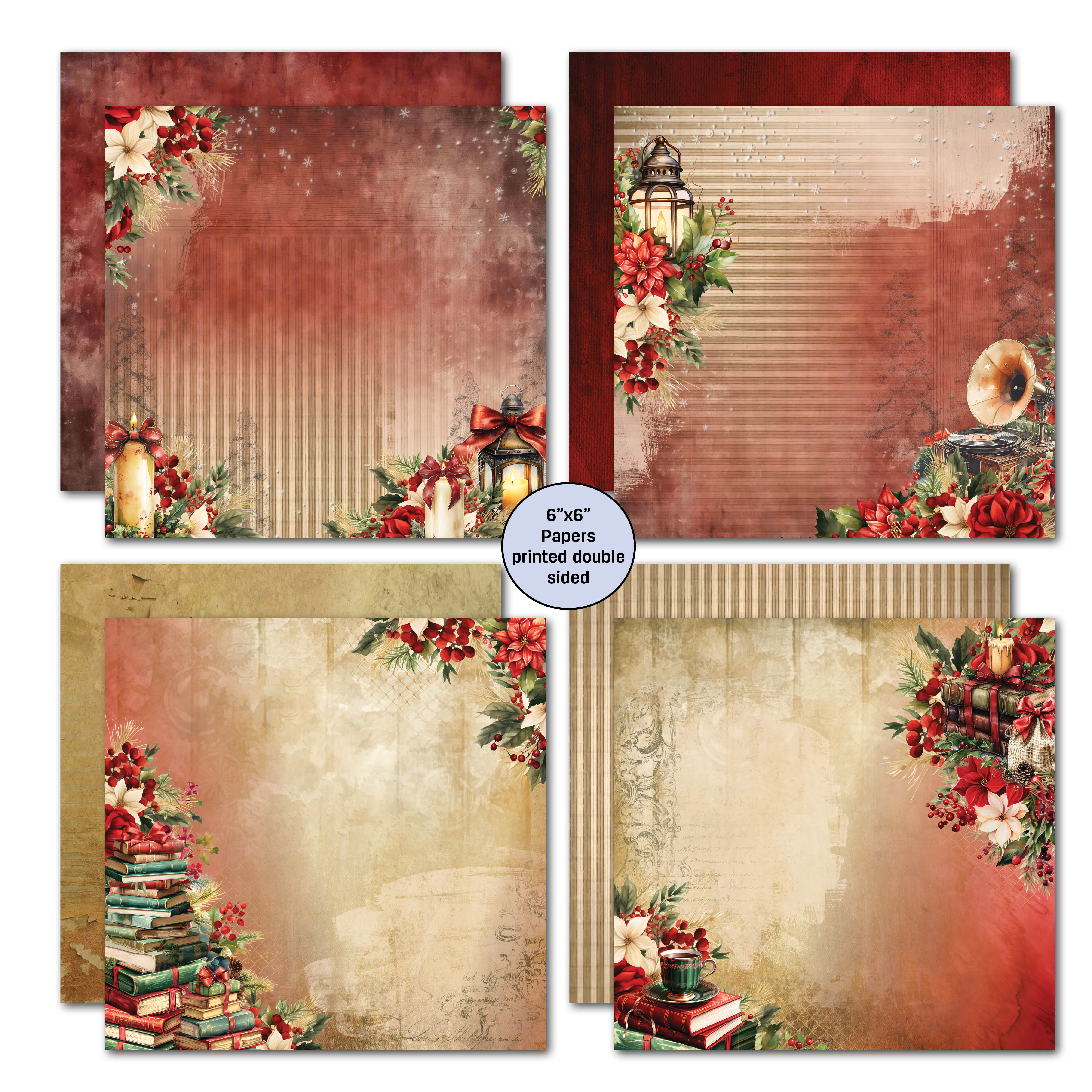 3Quarter Designs Holly Jolly 6x6 Paper Pack