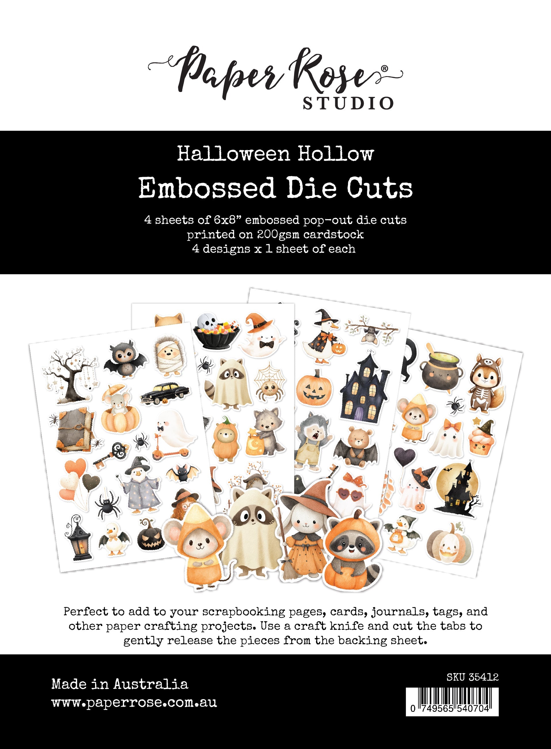 Halloween Hollow Embossed Die Cuts 35412