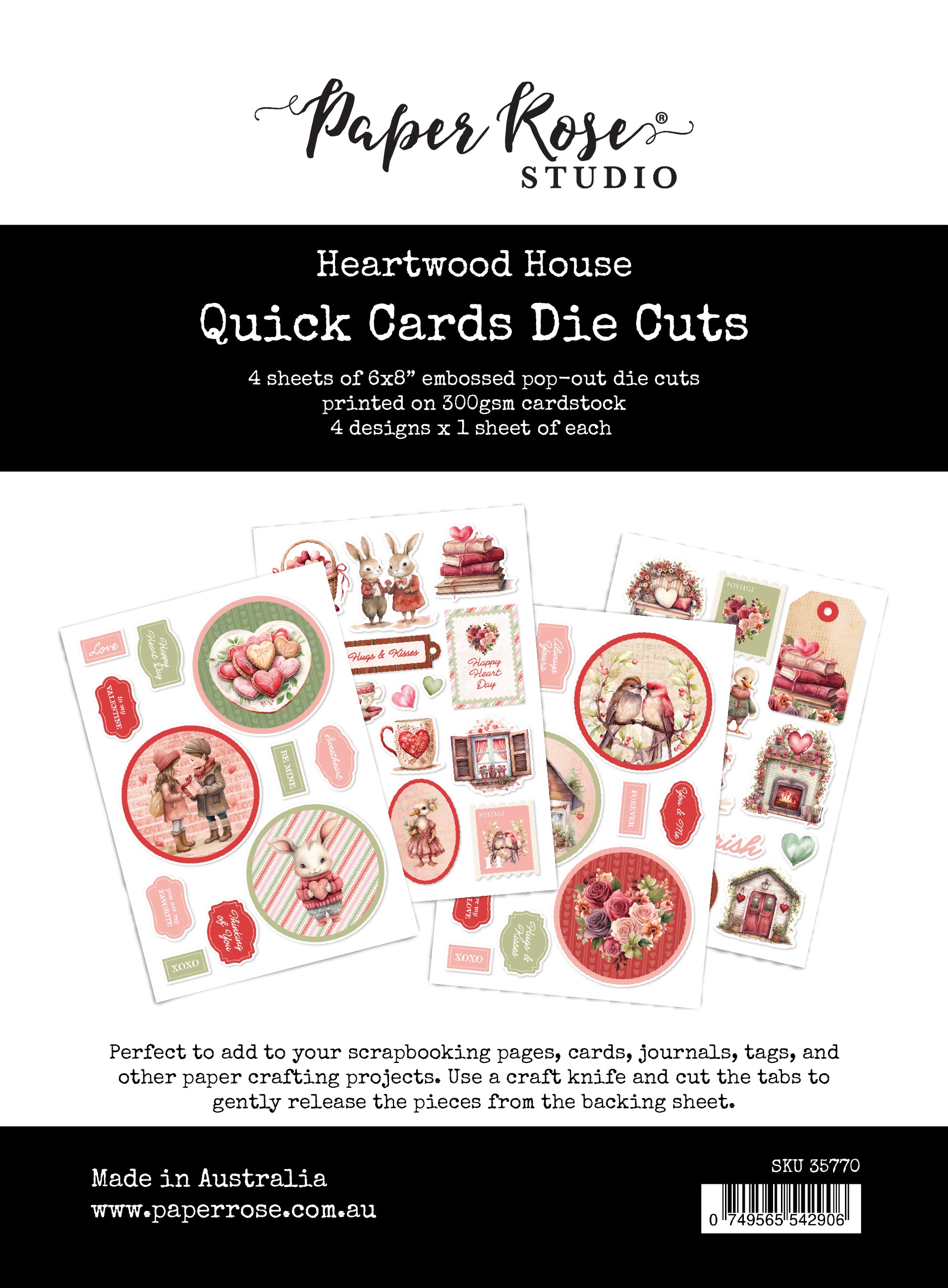 Heartwood House 6x8 Quick Cards Die Cuts 35770