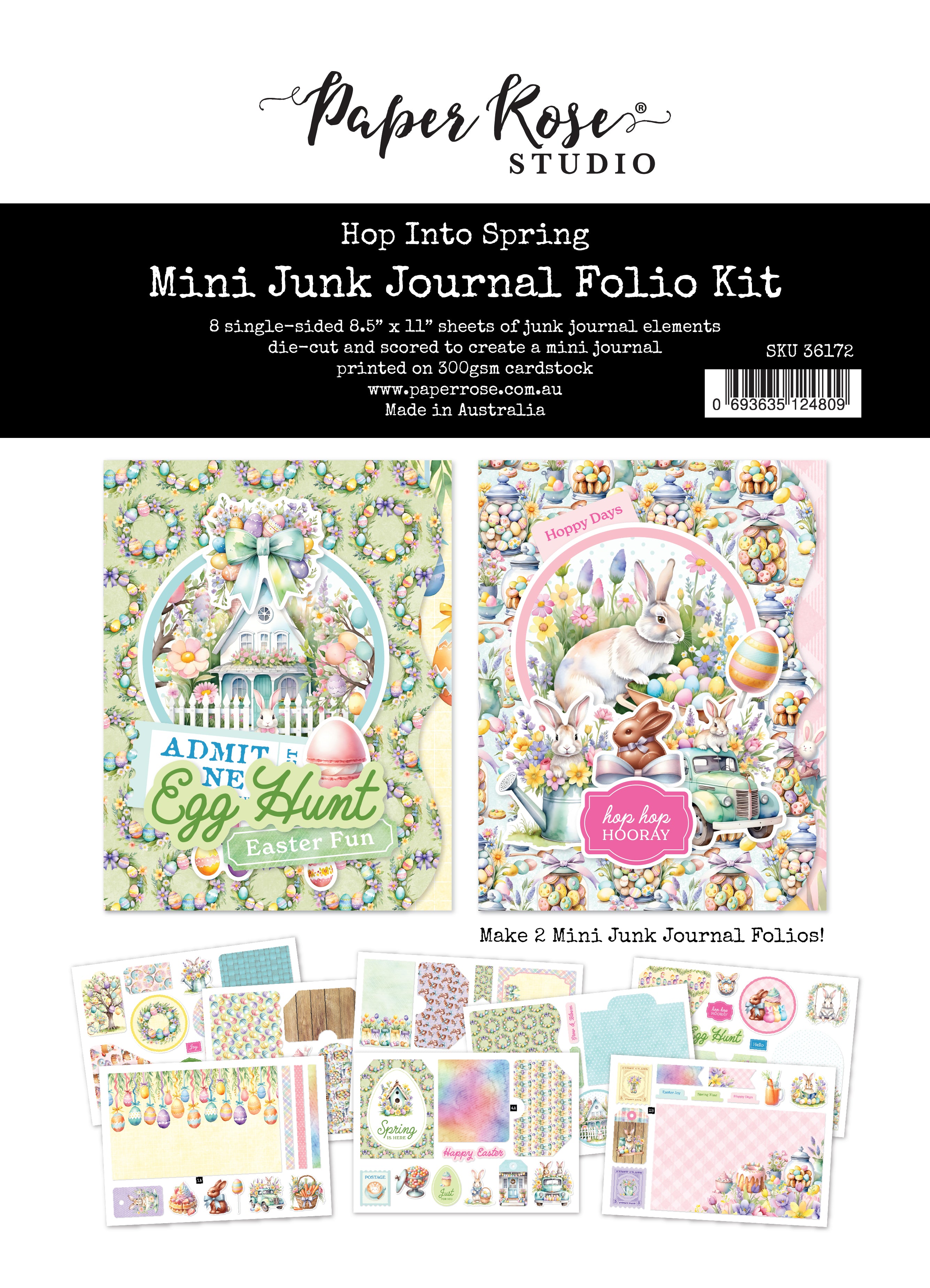 Hop Into Spring 8.5x11" Mini Folio Kit 36172