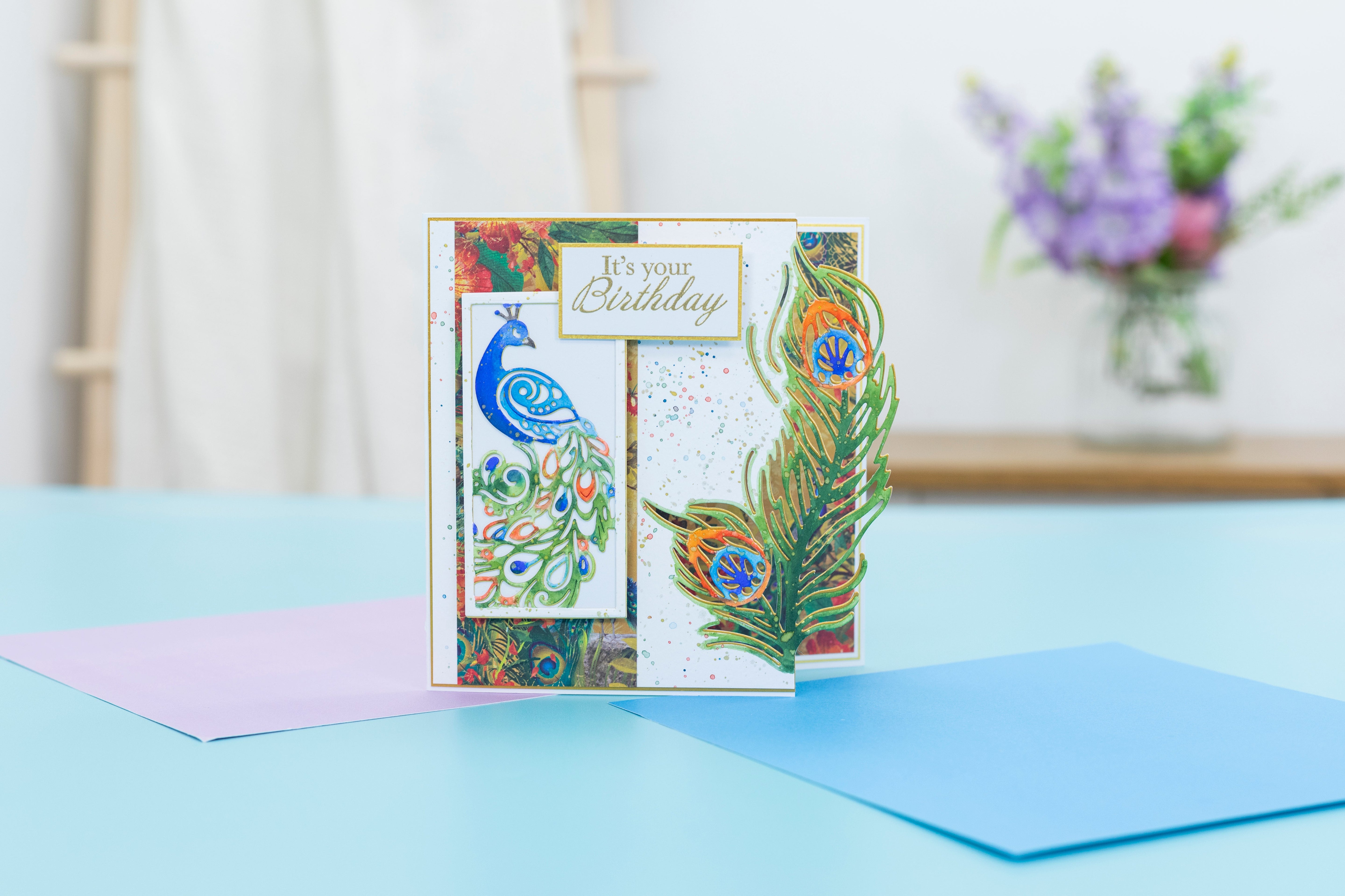Graceful Plumes Luxury Linen Card Pack 8.5”x11”