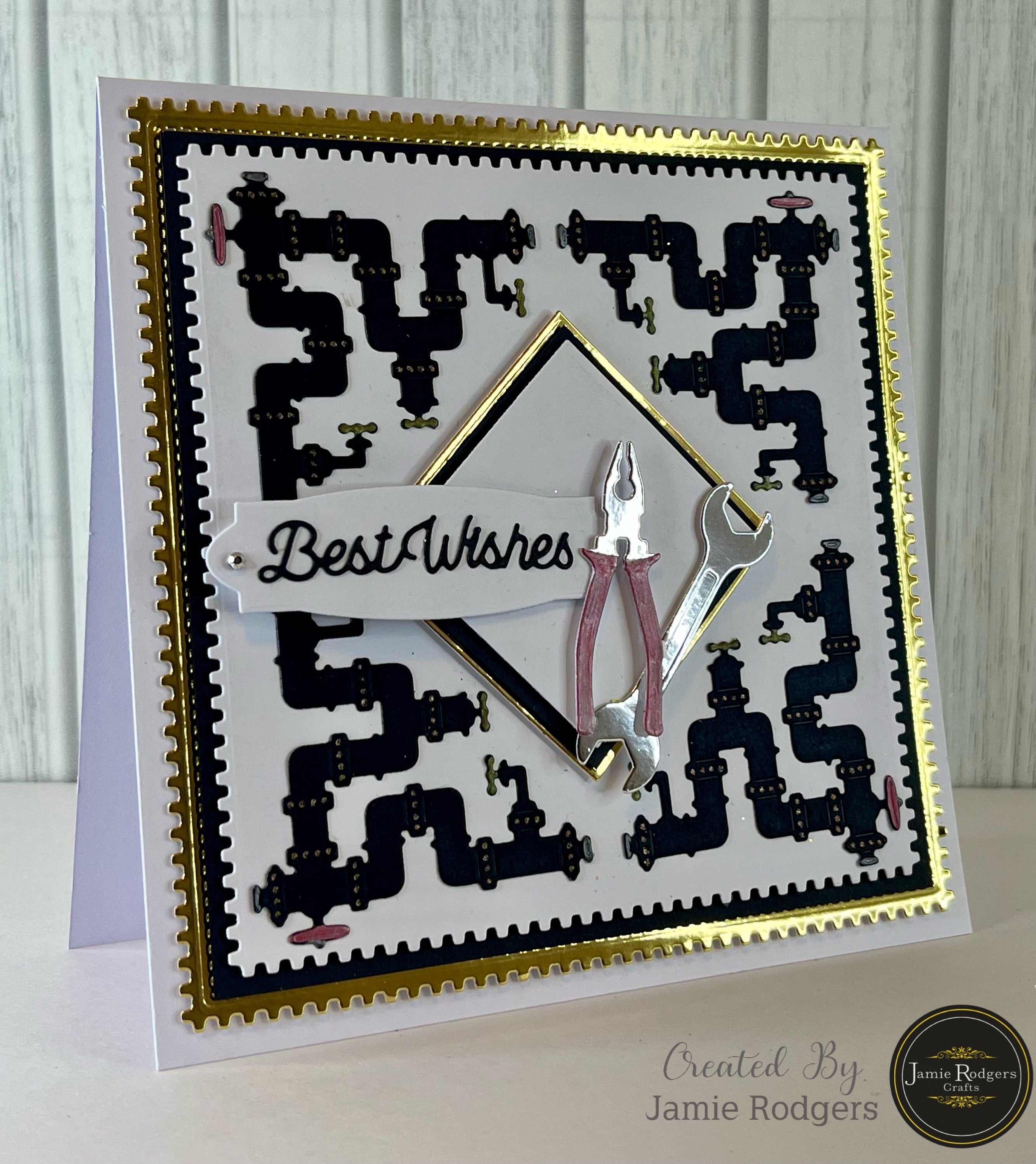 Jamie Rodgers Crafts - Best Wishes Sentiment Die Set