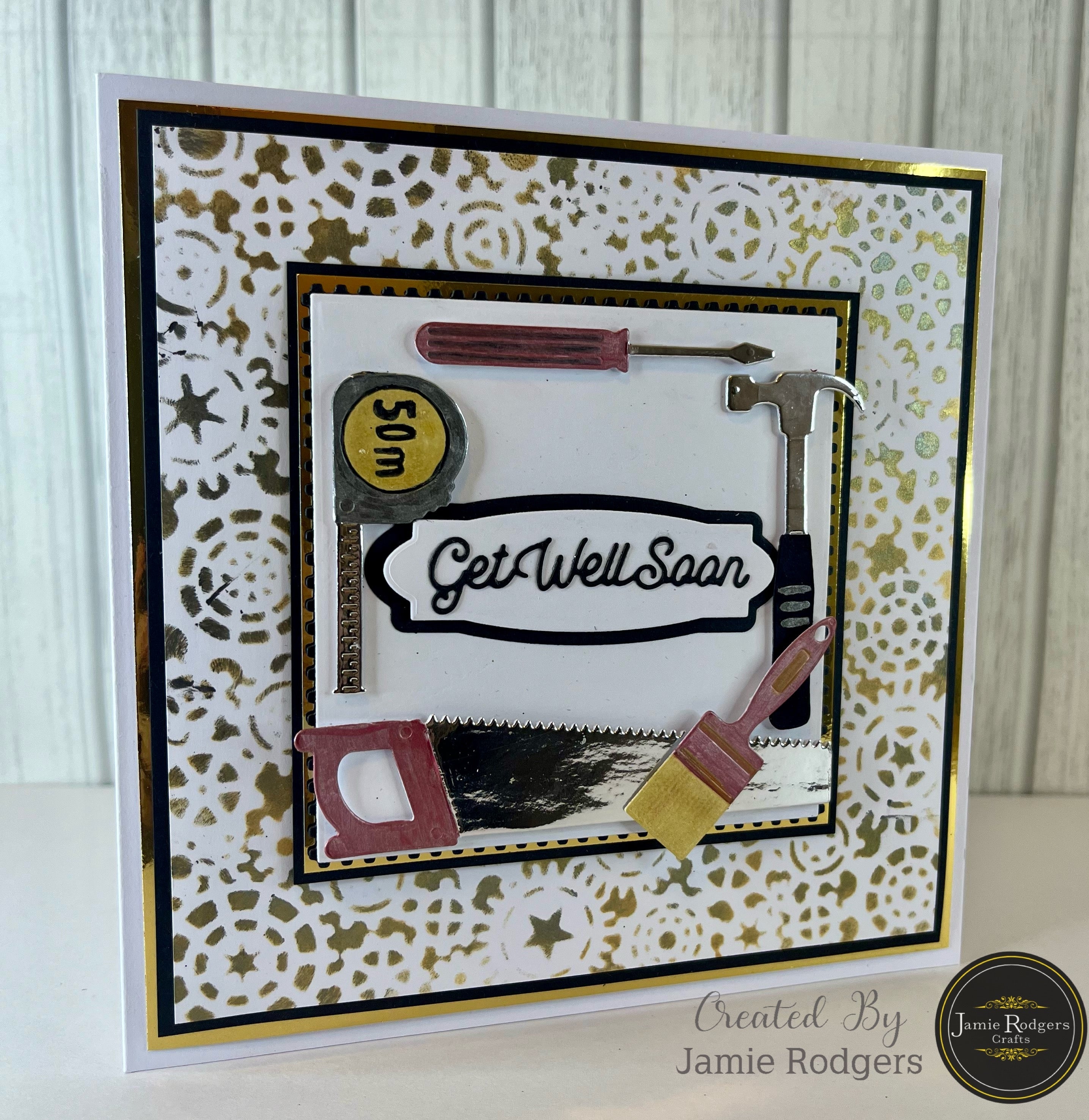 Jamie Rodgers Crafts - Get Well Soon Sentiment Die Set