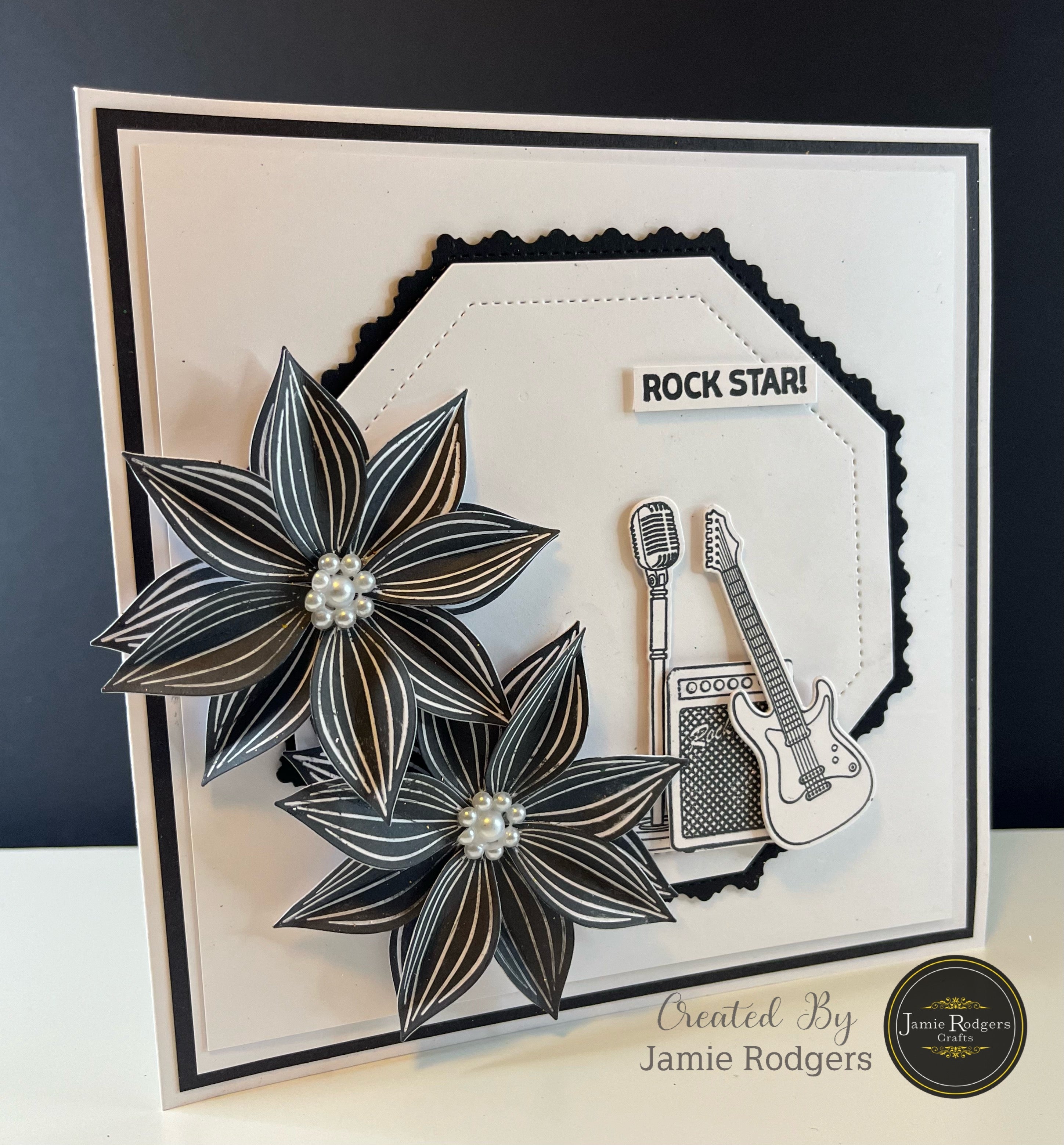 Jamie Rodgers Crafts Guitar Die Set