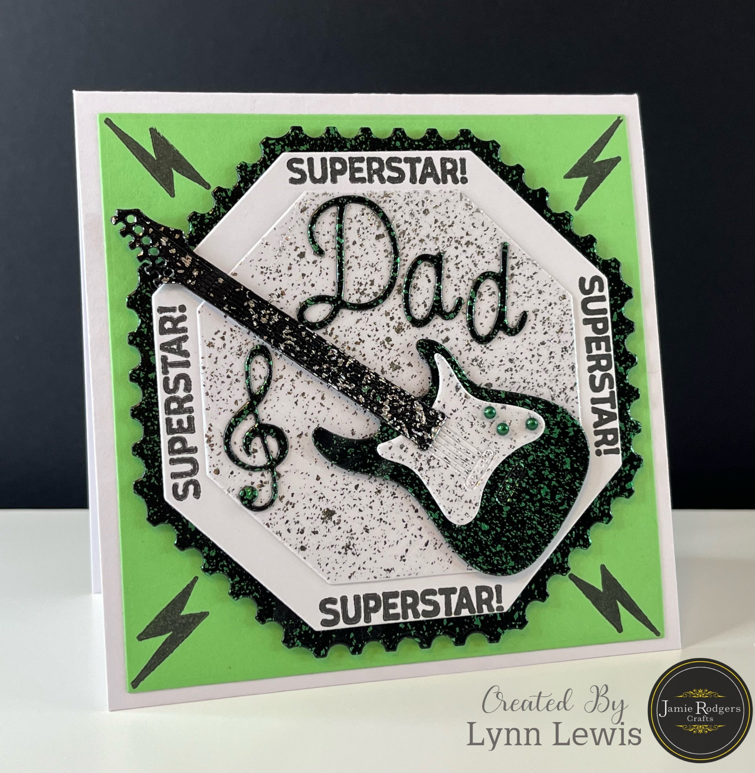 Jamie Rodgers Crafts Guitar Die Set