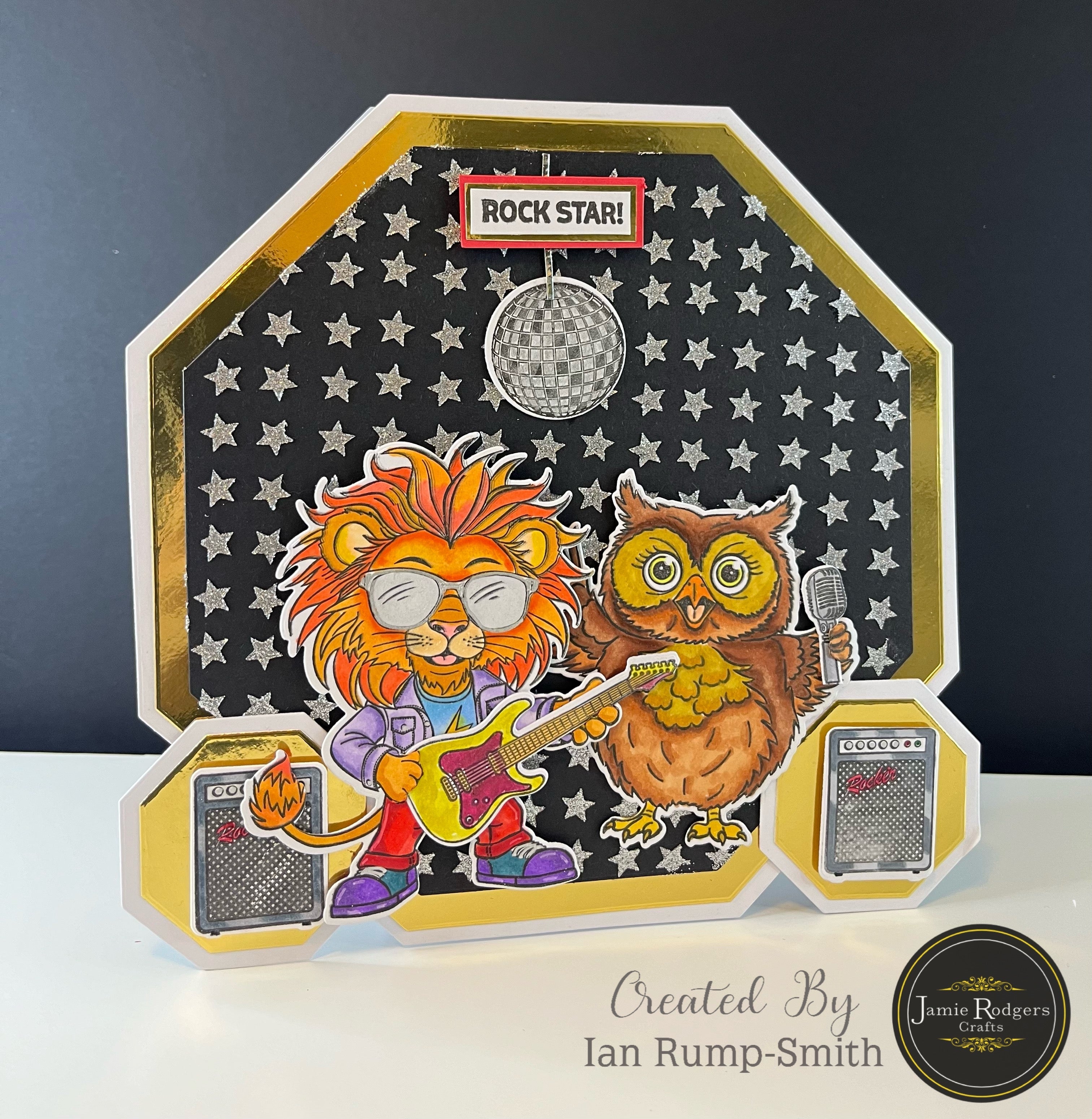 Jamie Rodgers Crafts Ralph the Rocker Die and Stamp Set