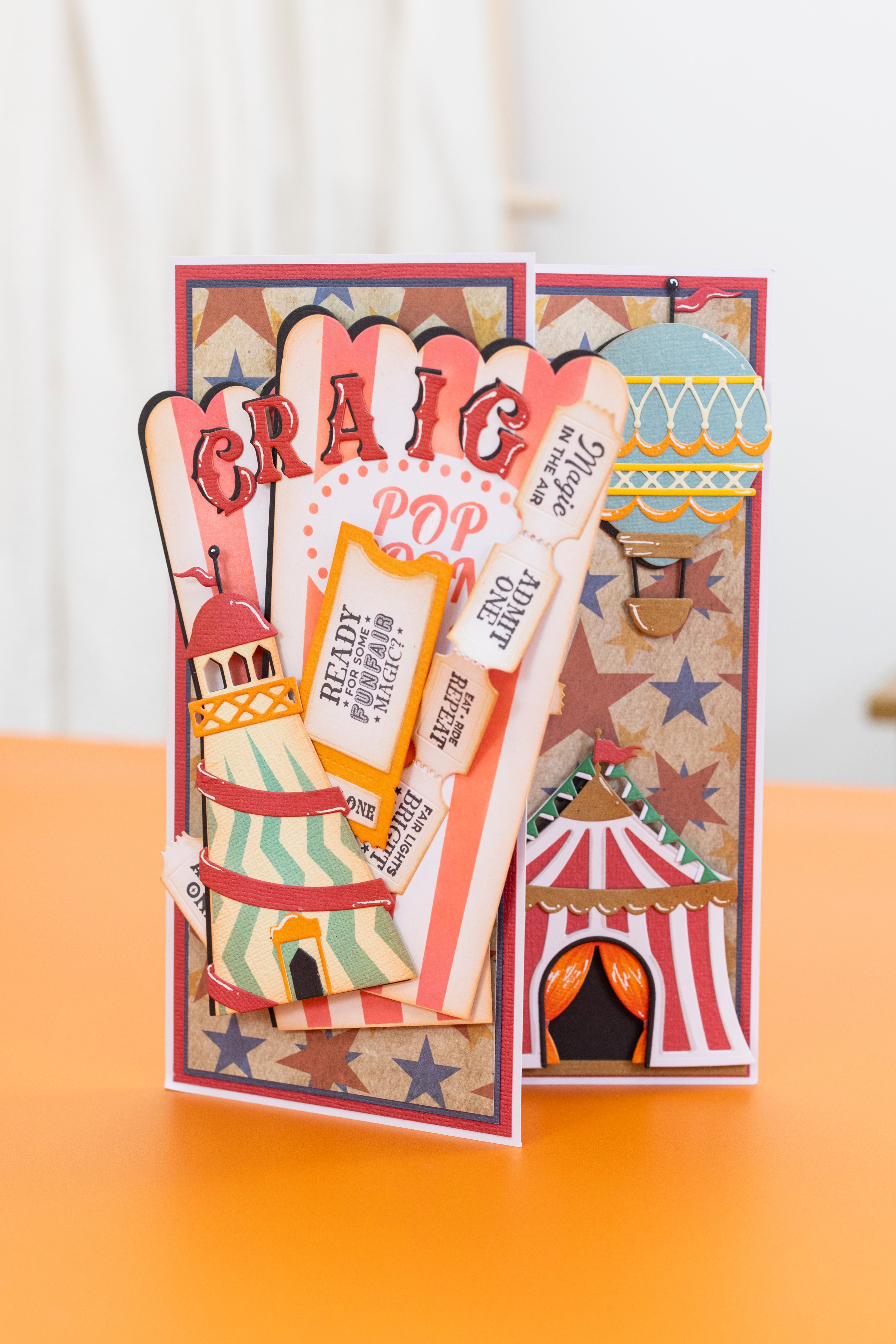 Vintage Carnival Stamp & Die - Ticket Fun