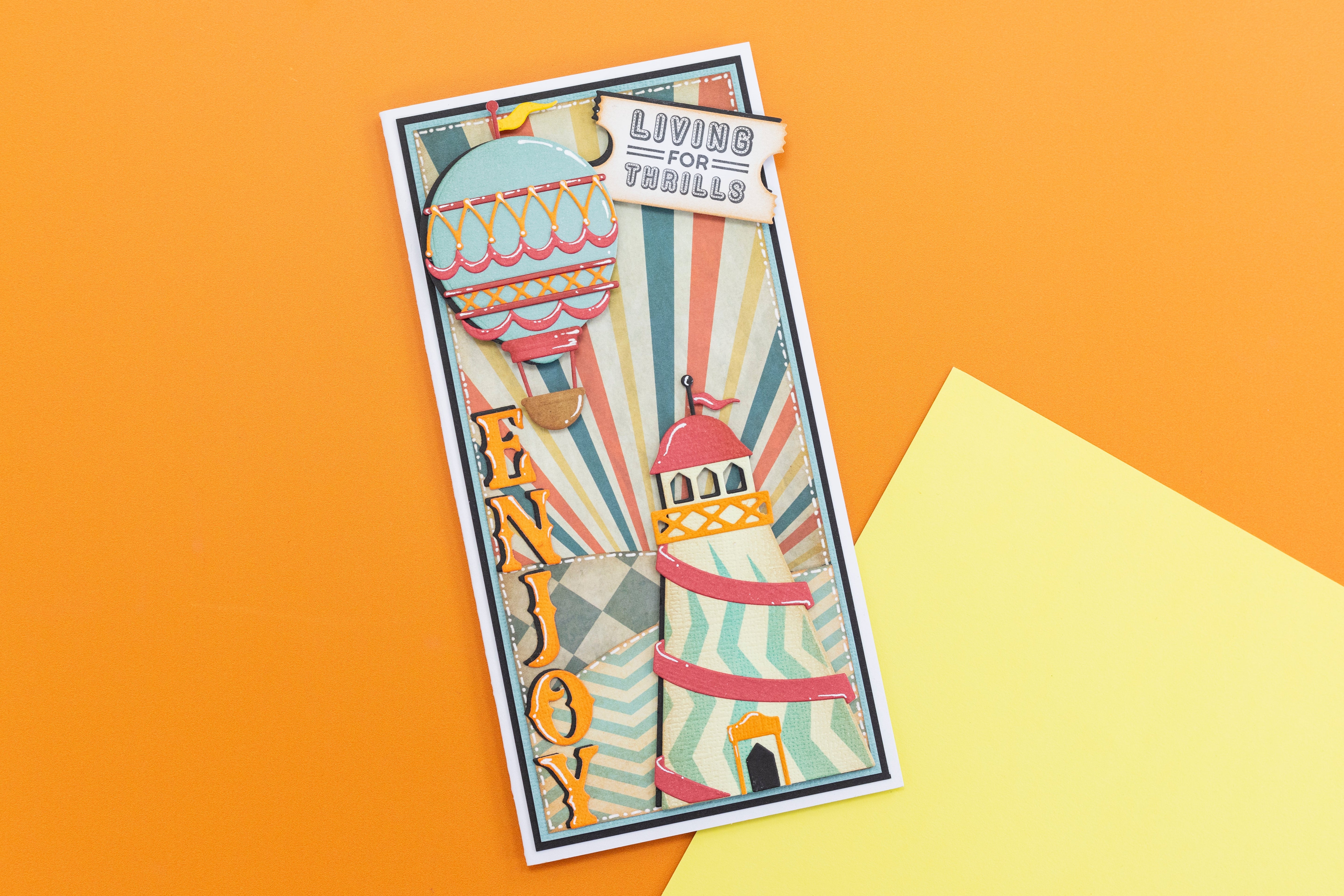 Vintage Carnival Stamp & Die - Ticket Fun