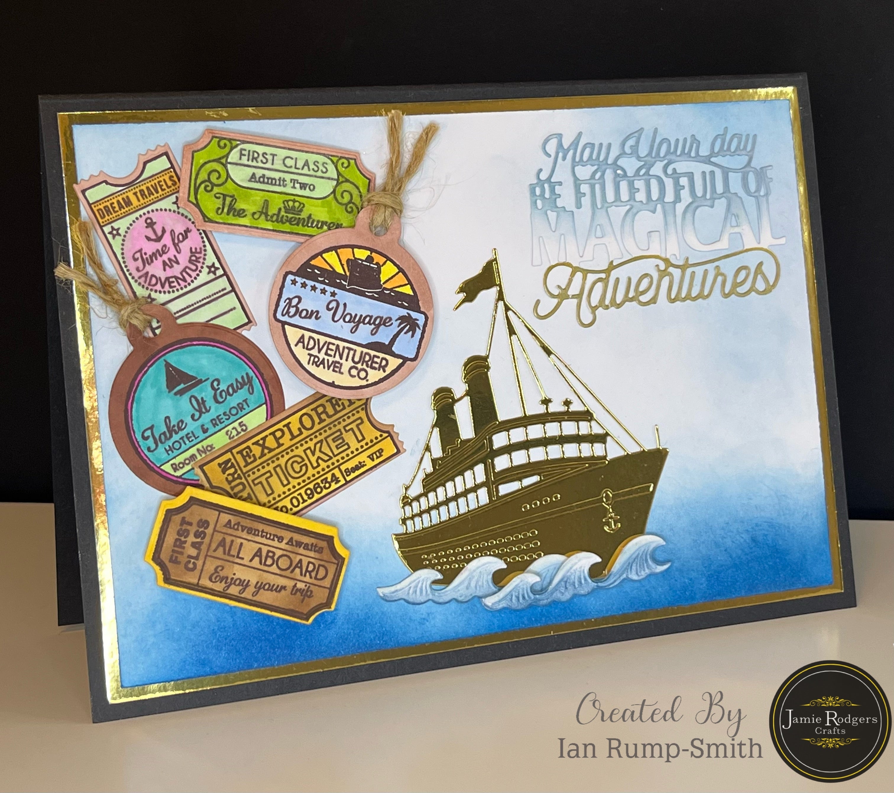 Jamie Rodgers Crafts Vintage Tags DL Clear Stamp Set