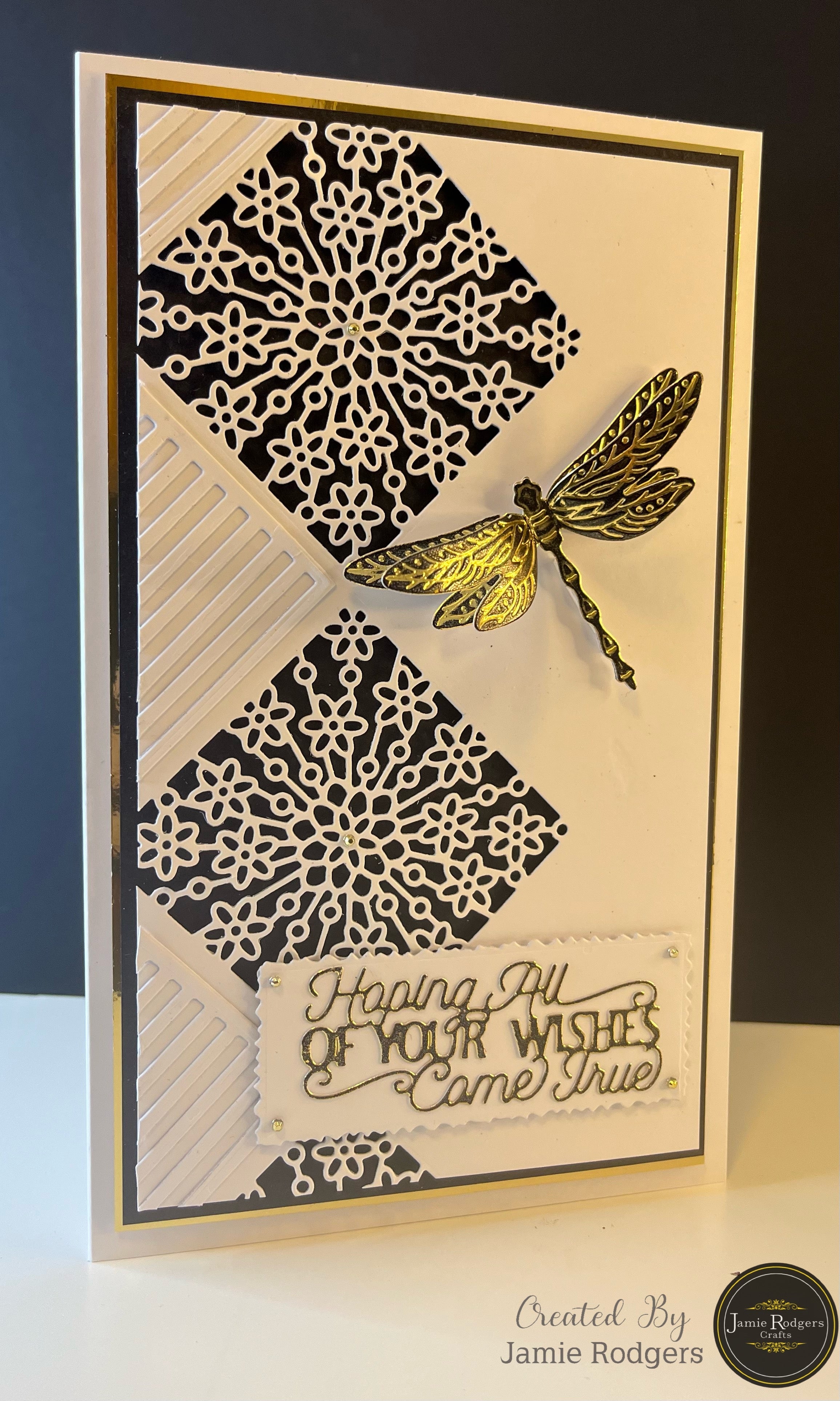 Jamie Rodgers Crafts Floral Square Tile Die Set