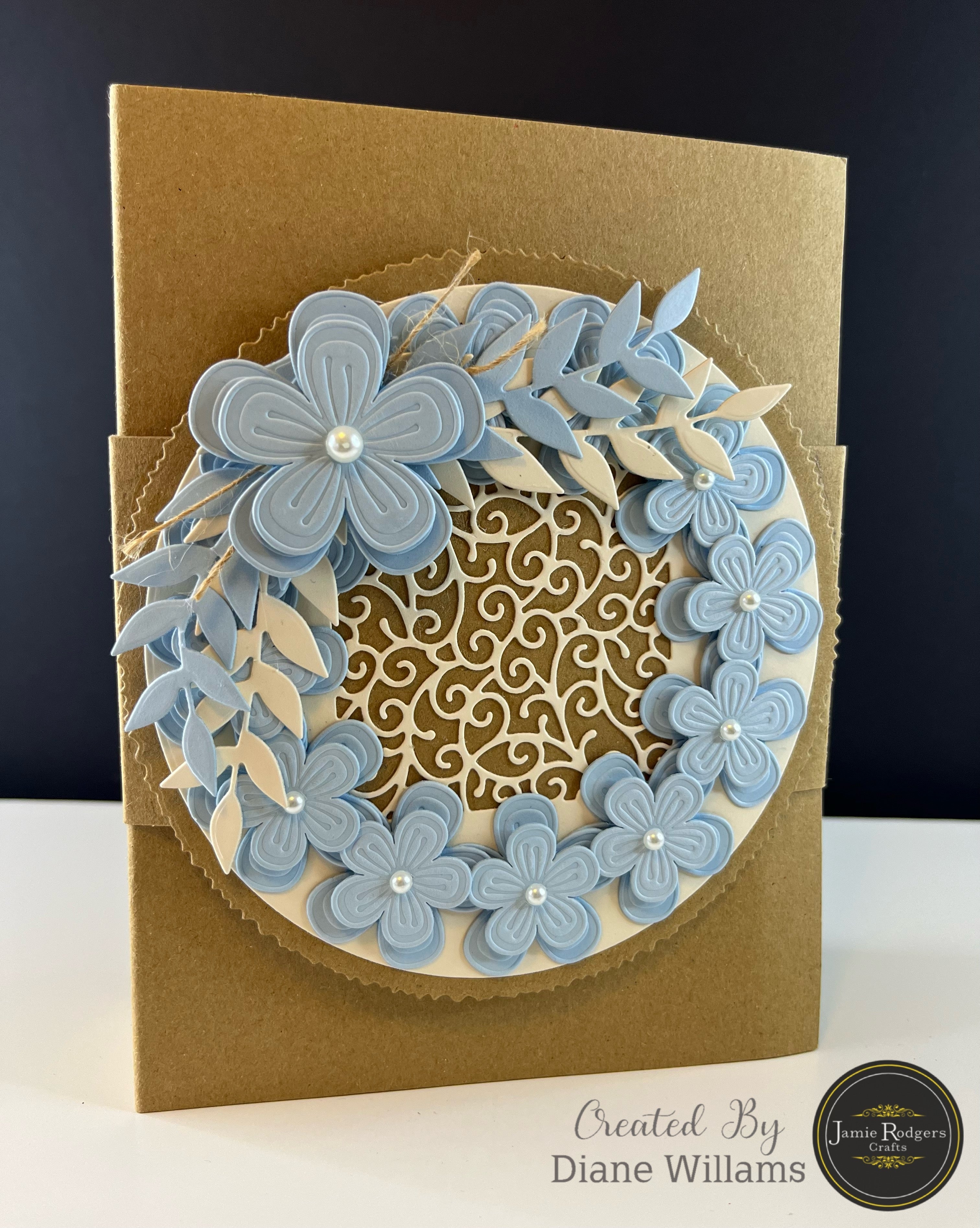 Jamie Rodgers Crafts Swirly Square Tile Die Set