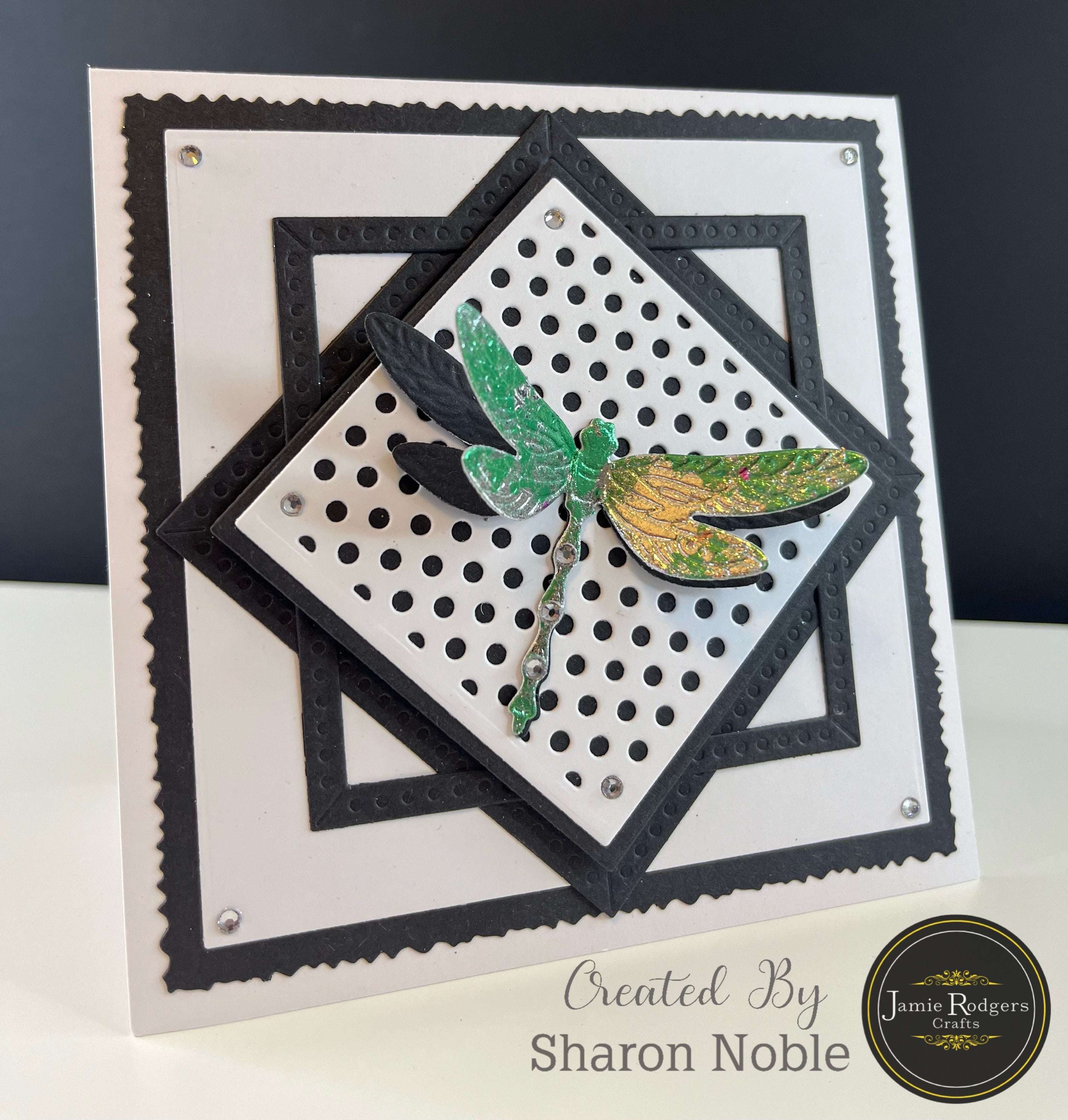 Jamie Rodgers Crafts Polka Dot Square Tile Die Set