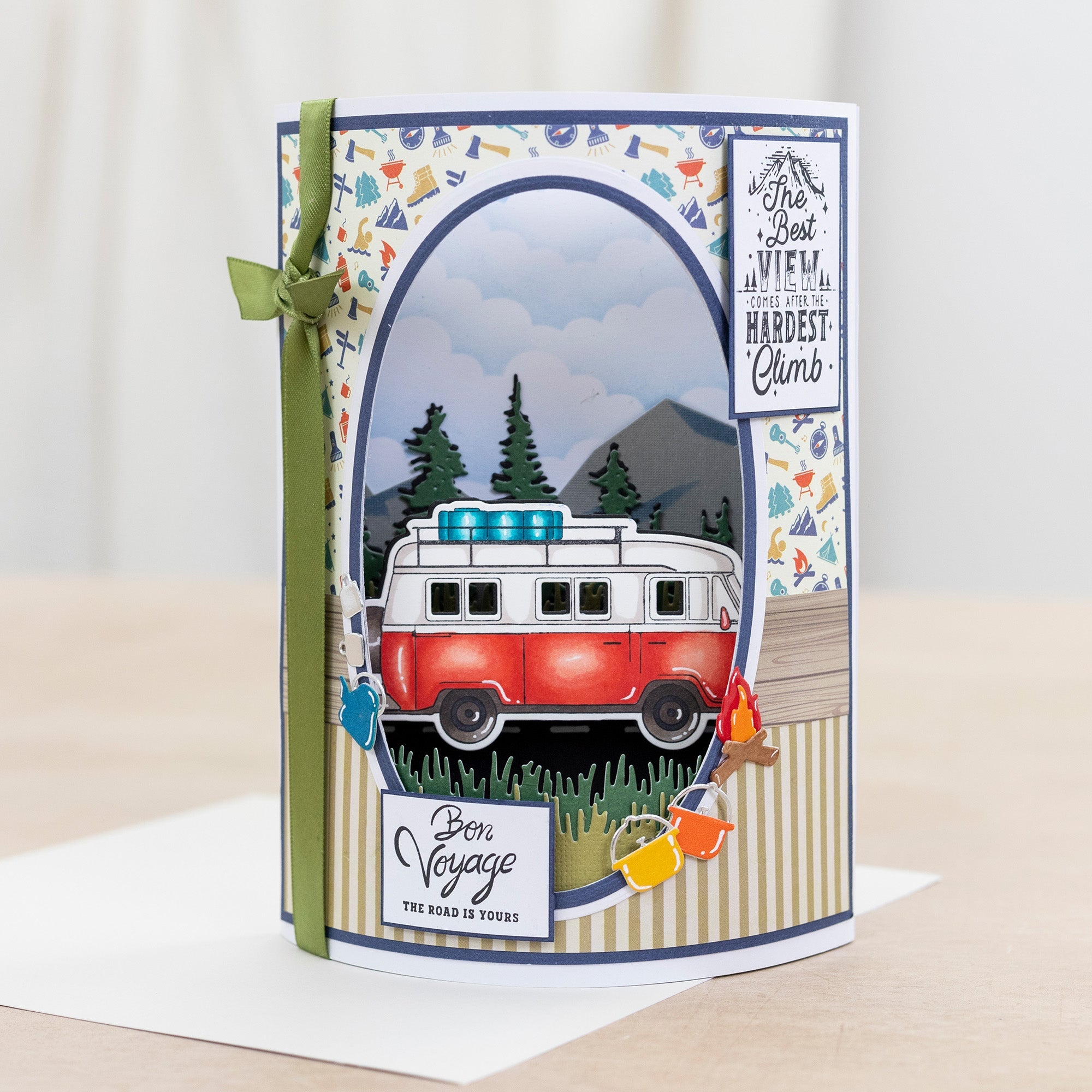 Crafters Companion The Great Outdoors Clear Acrylic Stamp Set - Find Yourself in Nature
