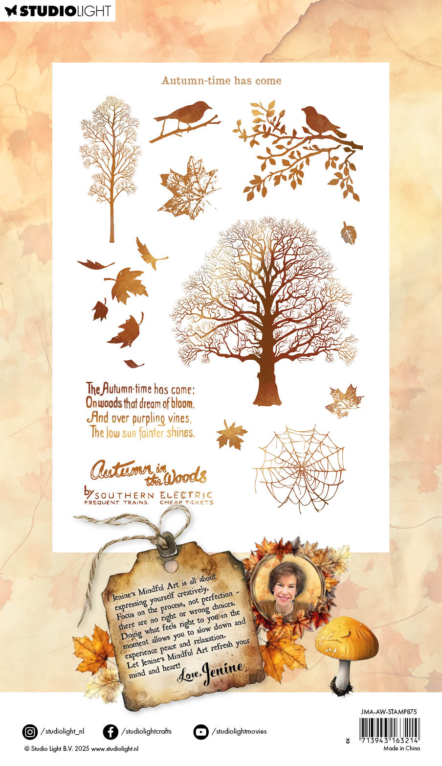 JMA Clear Stamps Autumn-Time Has Come Autumn In The Woods 12 Pieces