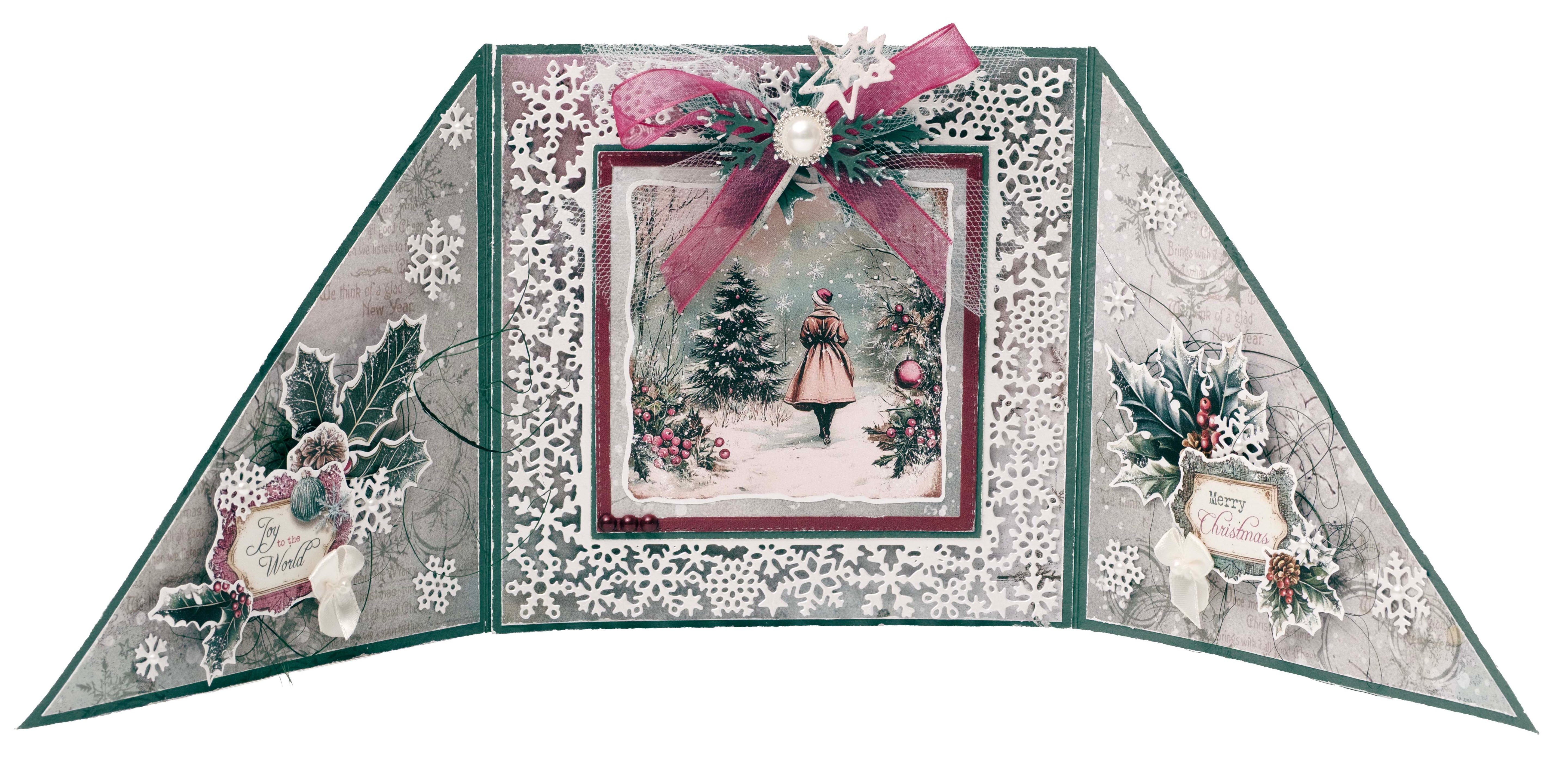 JMA Die-Cut Paper Pad Paper Elements Christmas Blush 20 Sheets