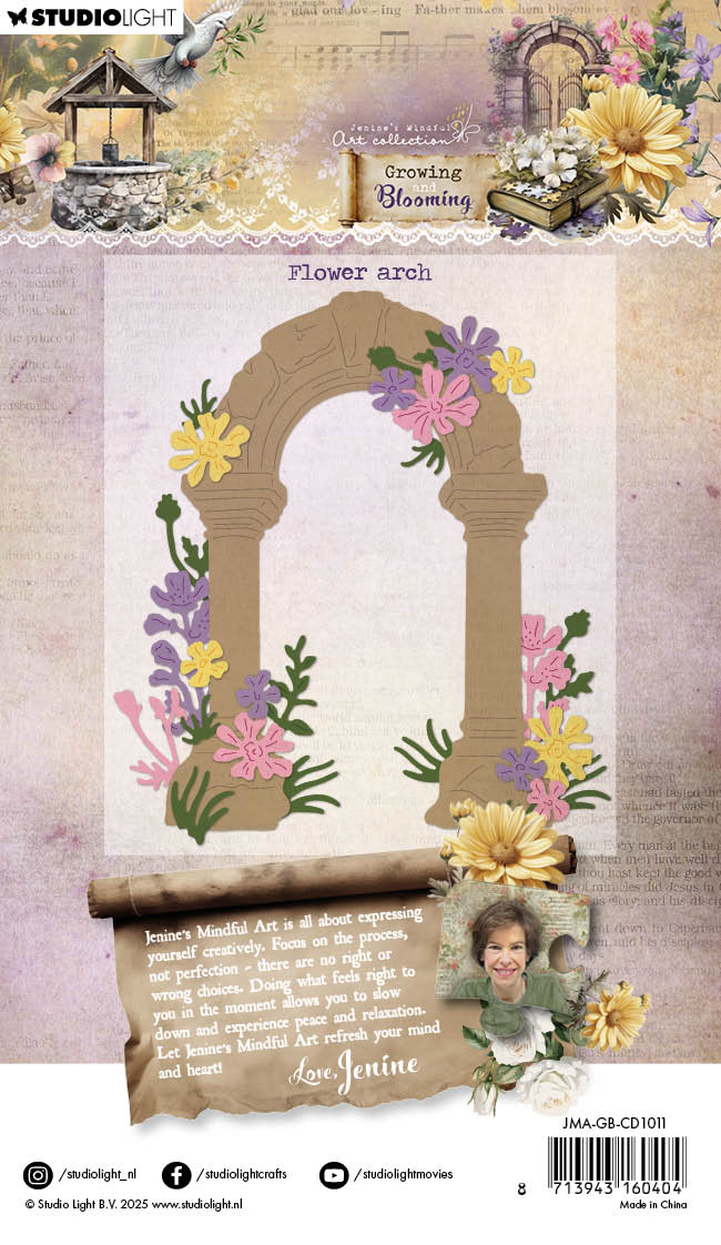 JMA Cutting Die Flower Arch Growing & Blooming 12 Pieces