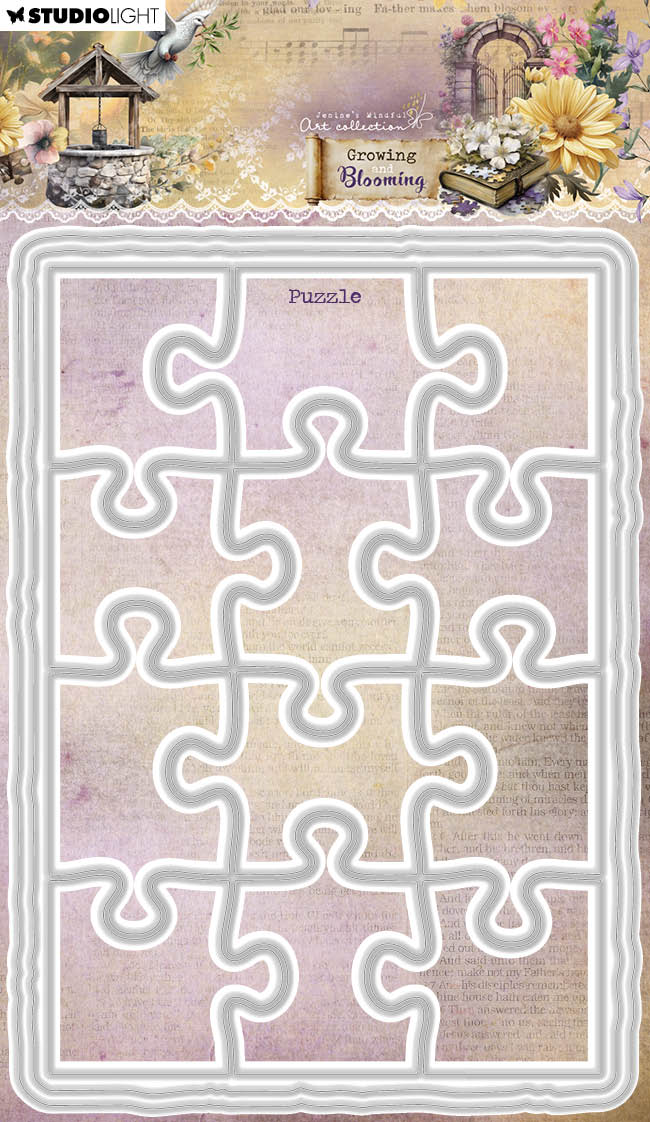 JMA Cutting Die Puzzle Growing & Blooming 3 Pieces