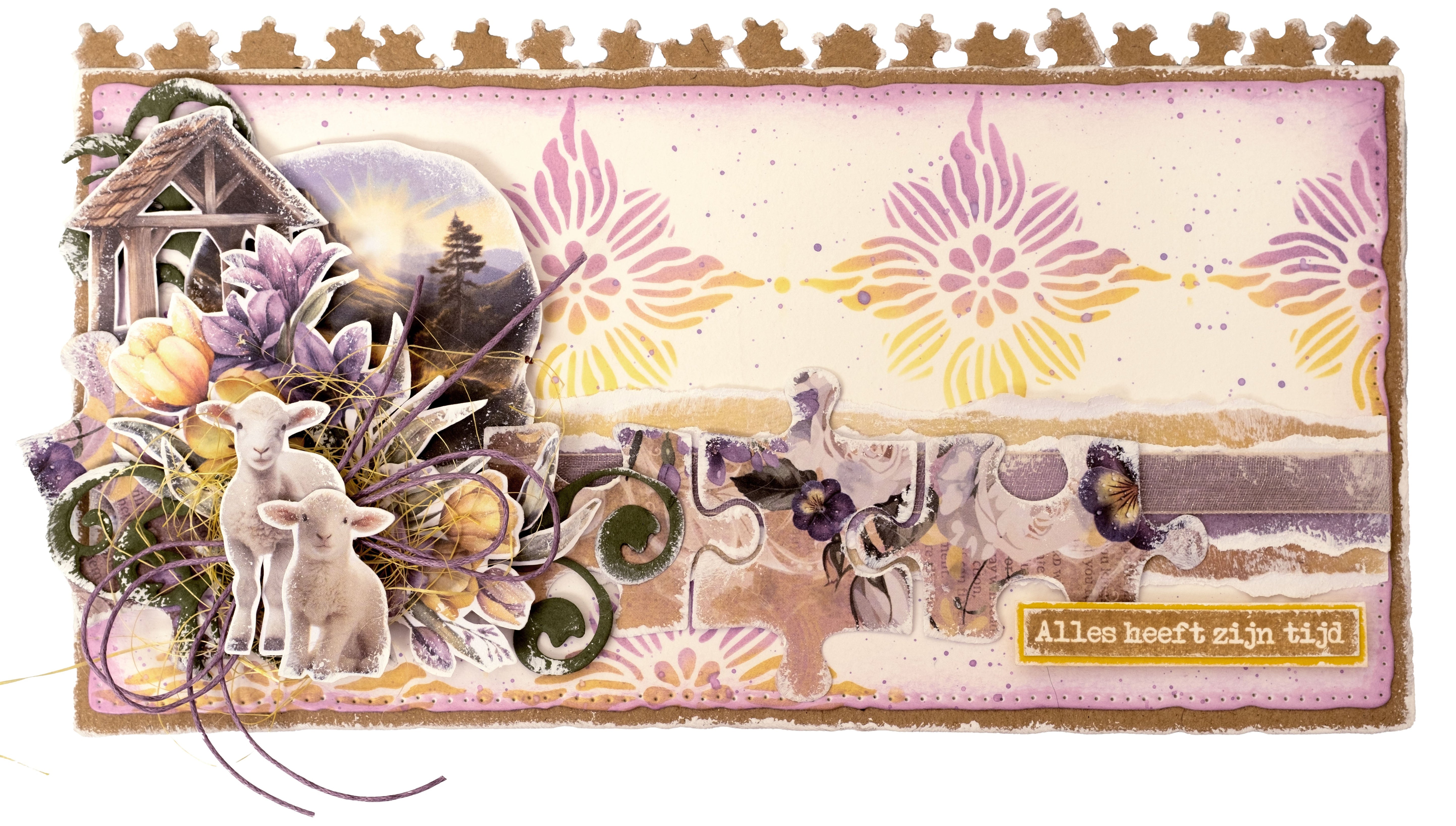 JMA Cutting Die Decoration Pieces Growing & Blooming 7 Pieces