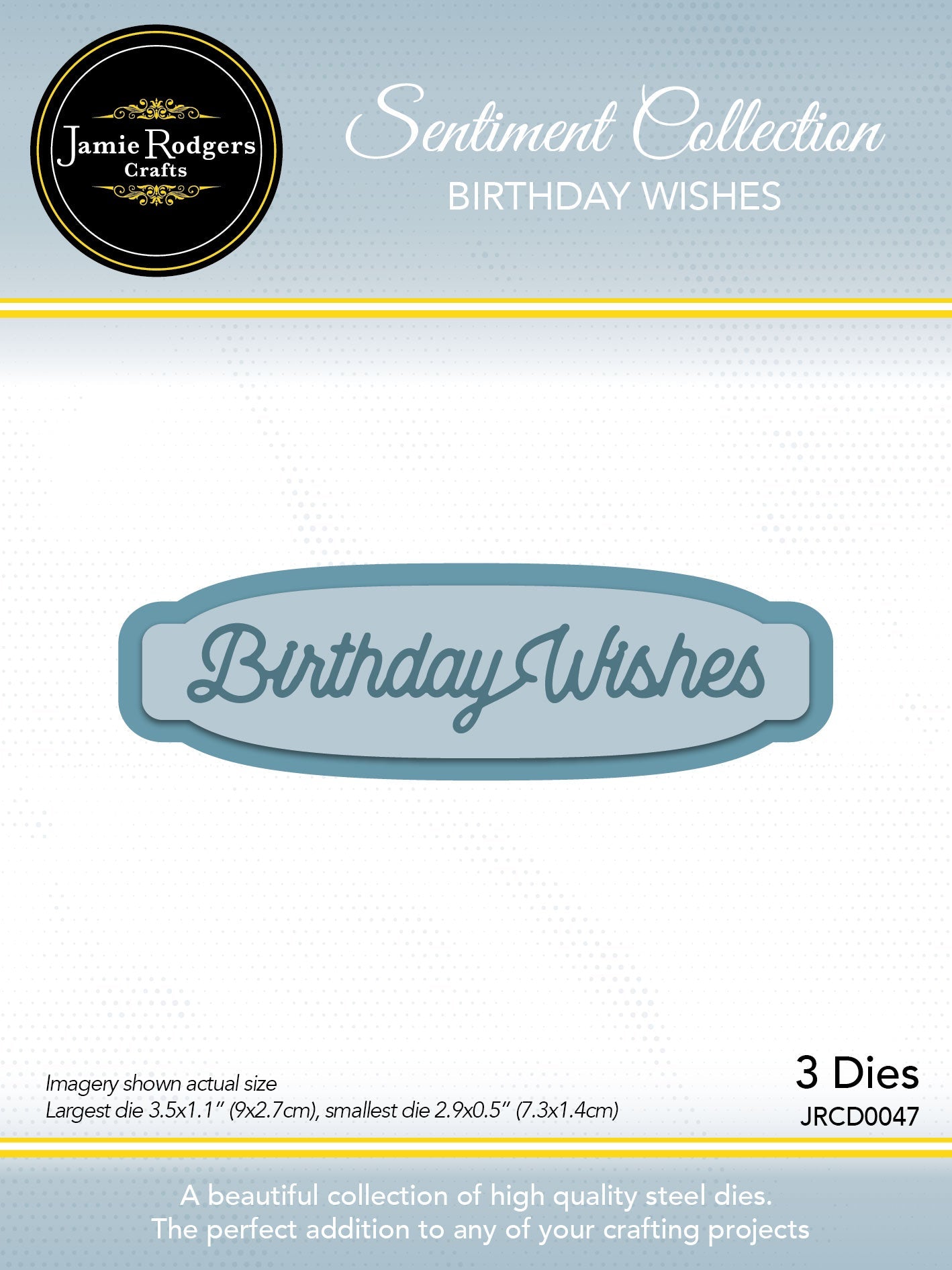 Jamie Rodgers Crafts - Birthday Wishes Sentiment Die Set