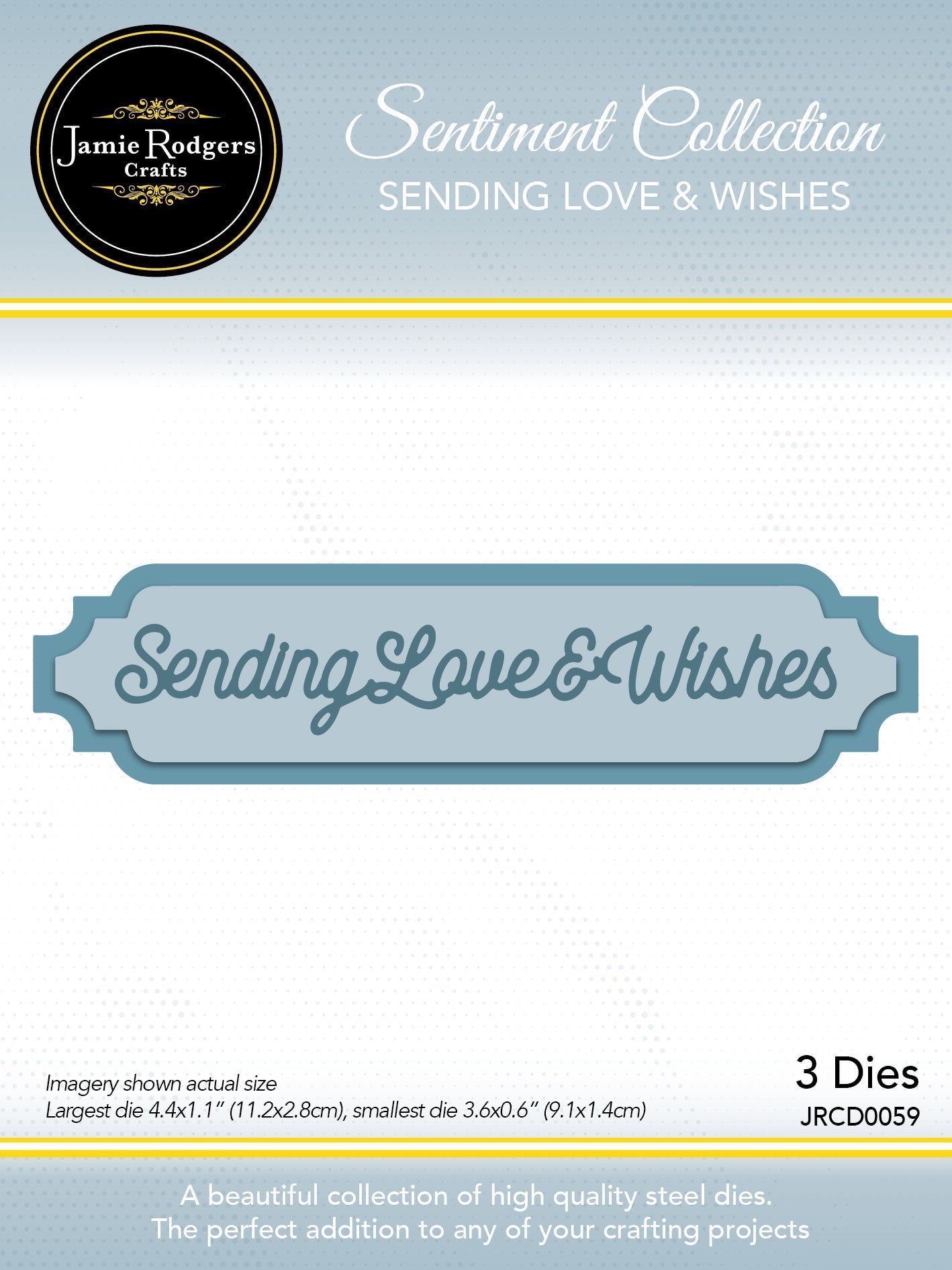 Jamie Rodgers Crafts - Sending Love and Wishes Sentiment Set Die
